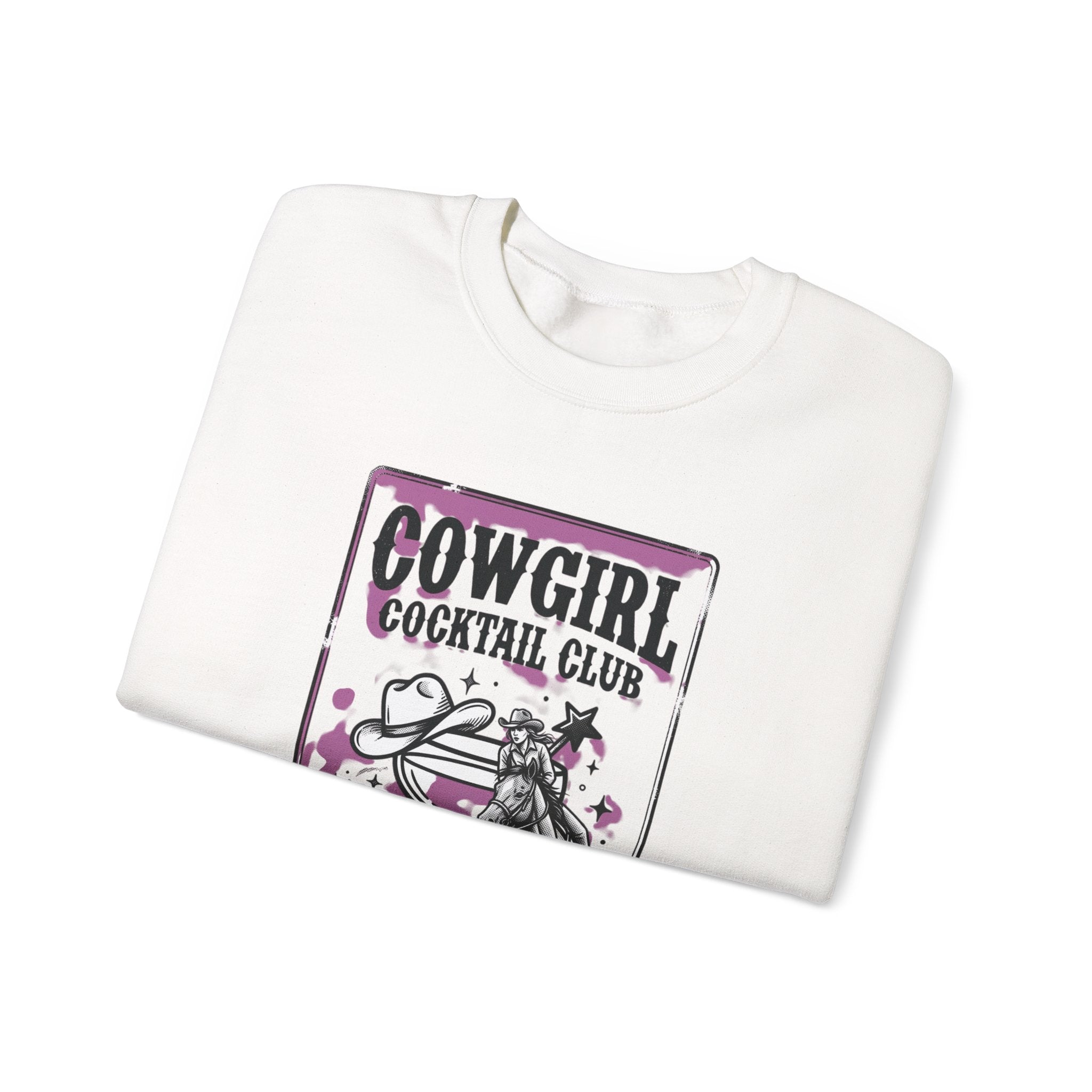 Cowgirl Cocktail Club Crewneck | Country Aesthetic, Western Graphic
