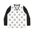 Crown Pattern Dressage Queen V‑Neck Long Sleeve Shirt — Royal Monogram