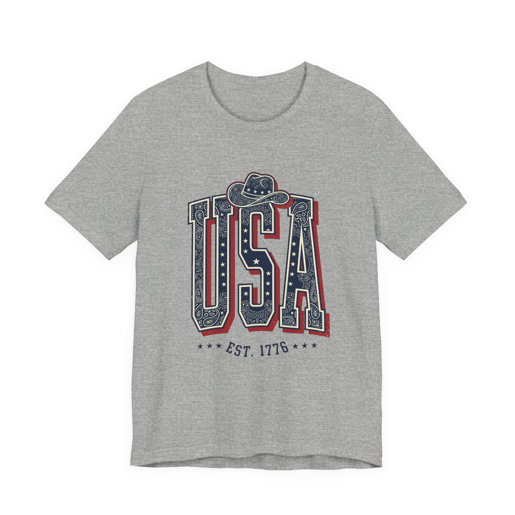 USA Vintage Americana Tee | 4th of July Patriotic Stars & Stripes