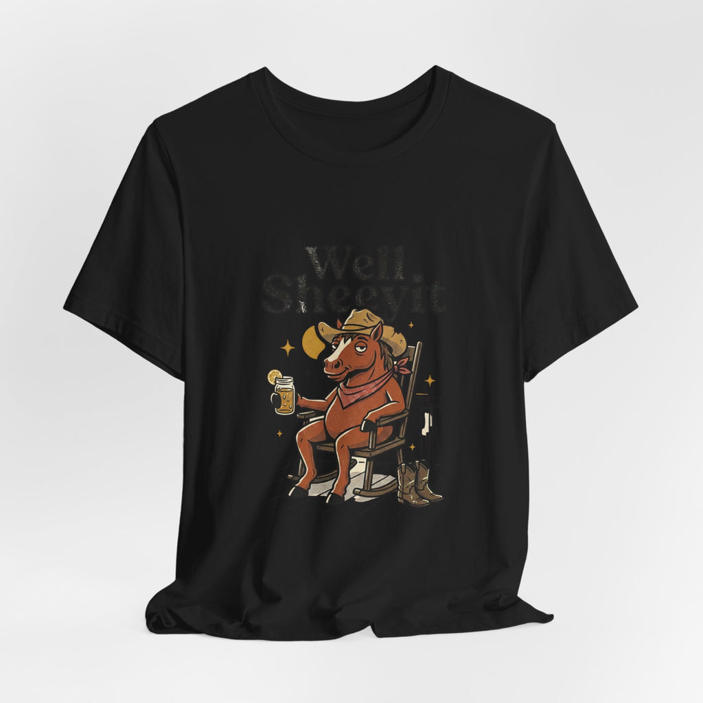 Well Sheeyit Horse Tee | Vintage Southern, Western Retro Distressed Graphic