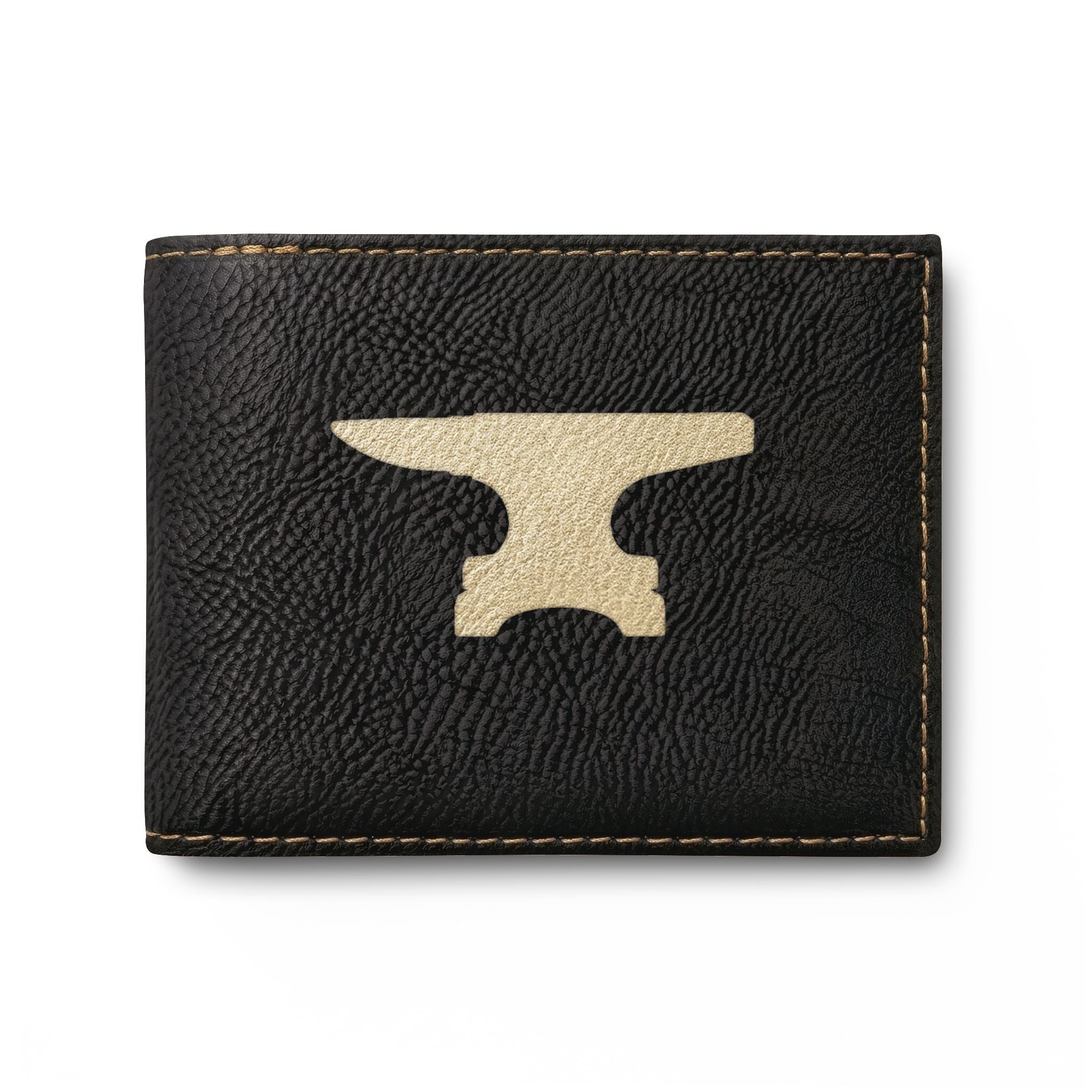 Blacksmith Farrier  Anvil Silhouette Bifold Wallet