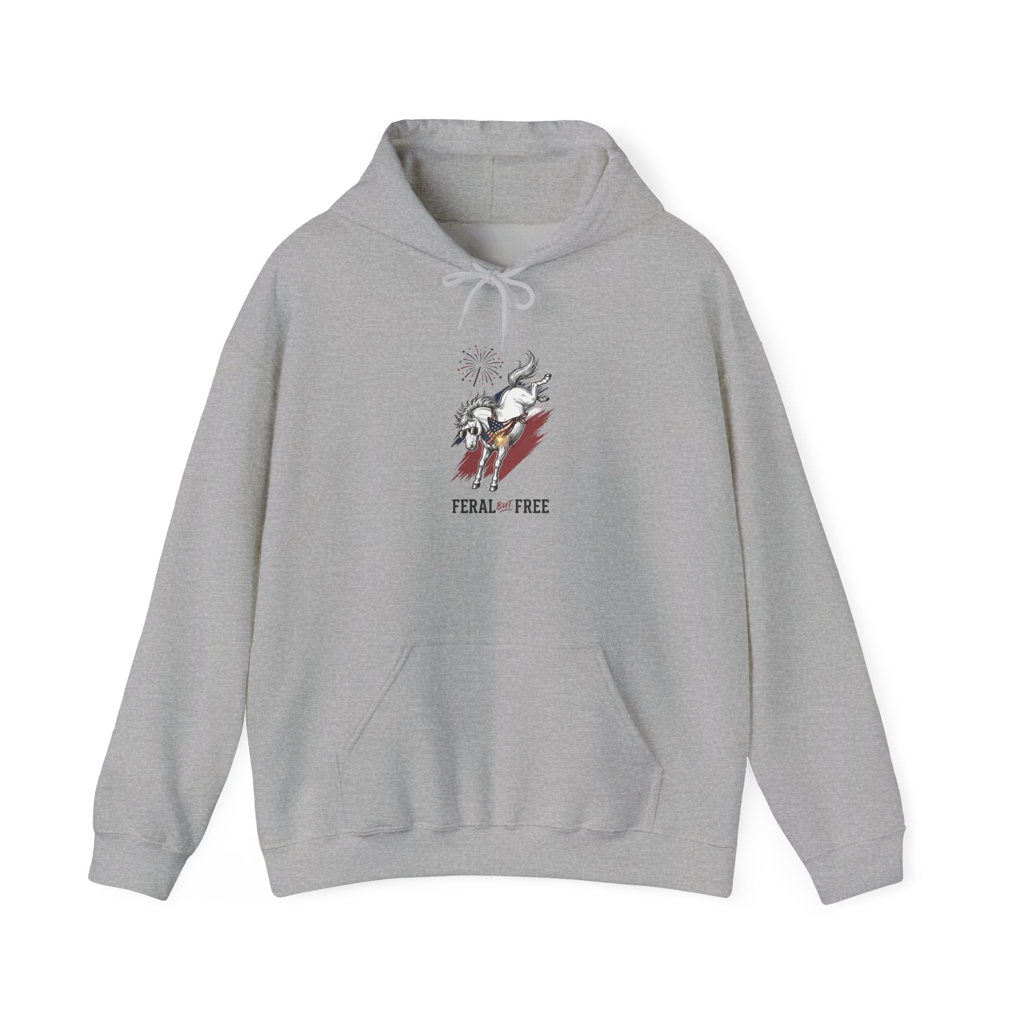 Feral but Free hoodie | Witty self-deprecating mental exhaustion sweatshirt