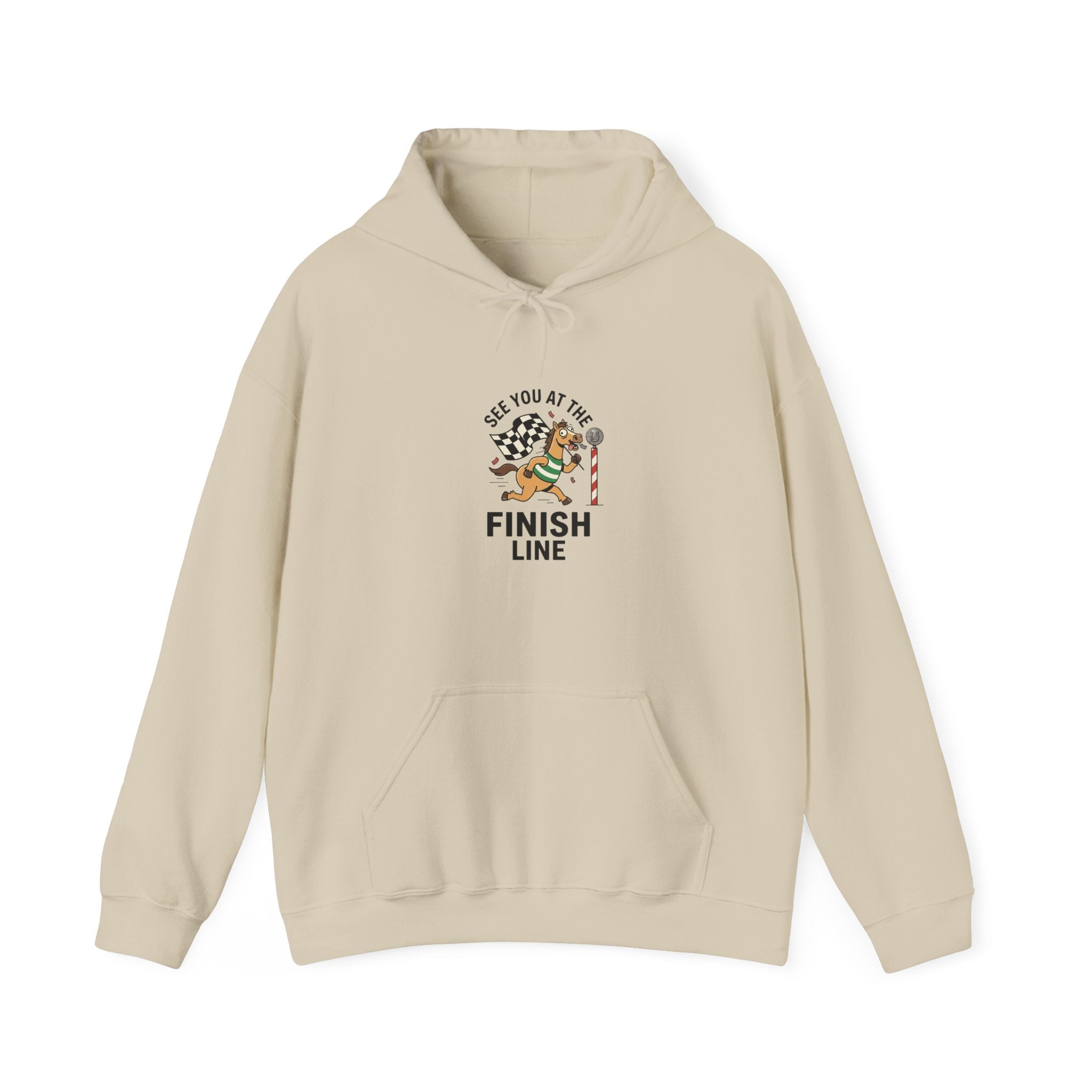 See You at the Finish Line Hoodie | Racing Horse Meme, Race Day Humor