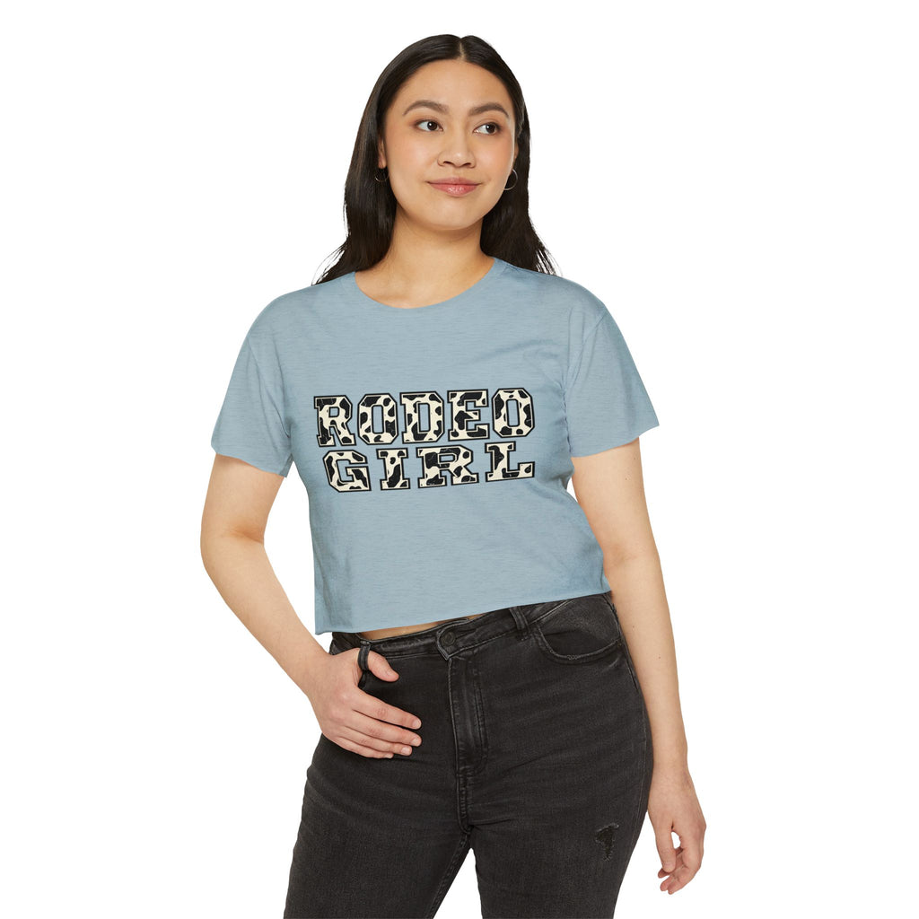 Rodeo Girl Crop Top — Western Cowgirl Festival Tee