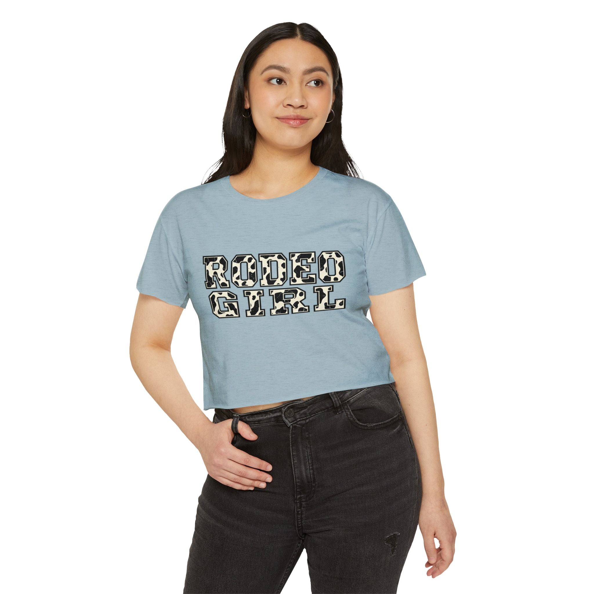 Rodeo Girl Crop Top — Western Cowgirl Festival Tee