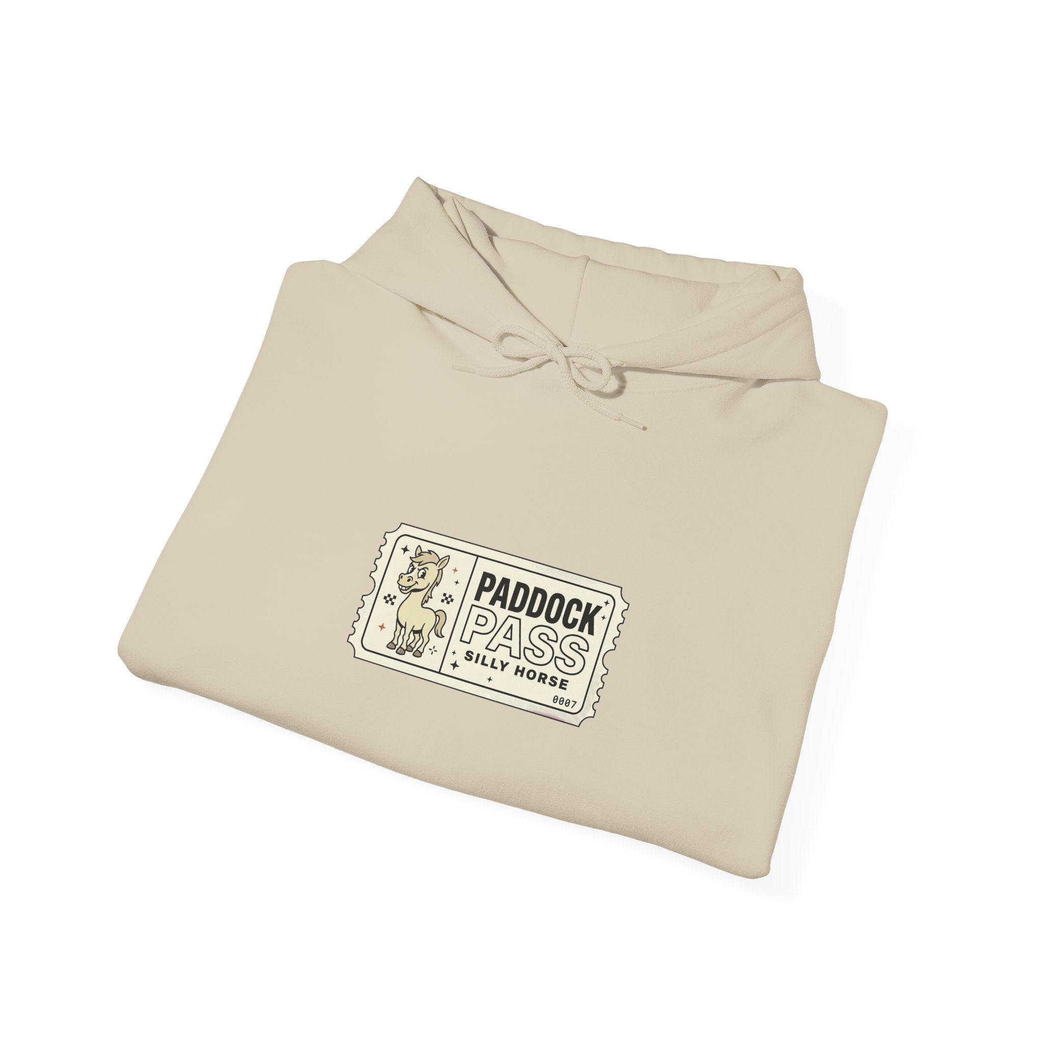 Racing Silly Horse Paddock Pass Hoodie | Meme Race-Day Fan Apparel