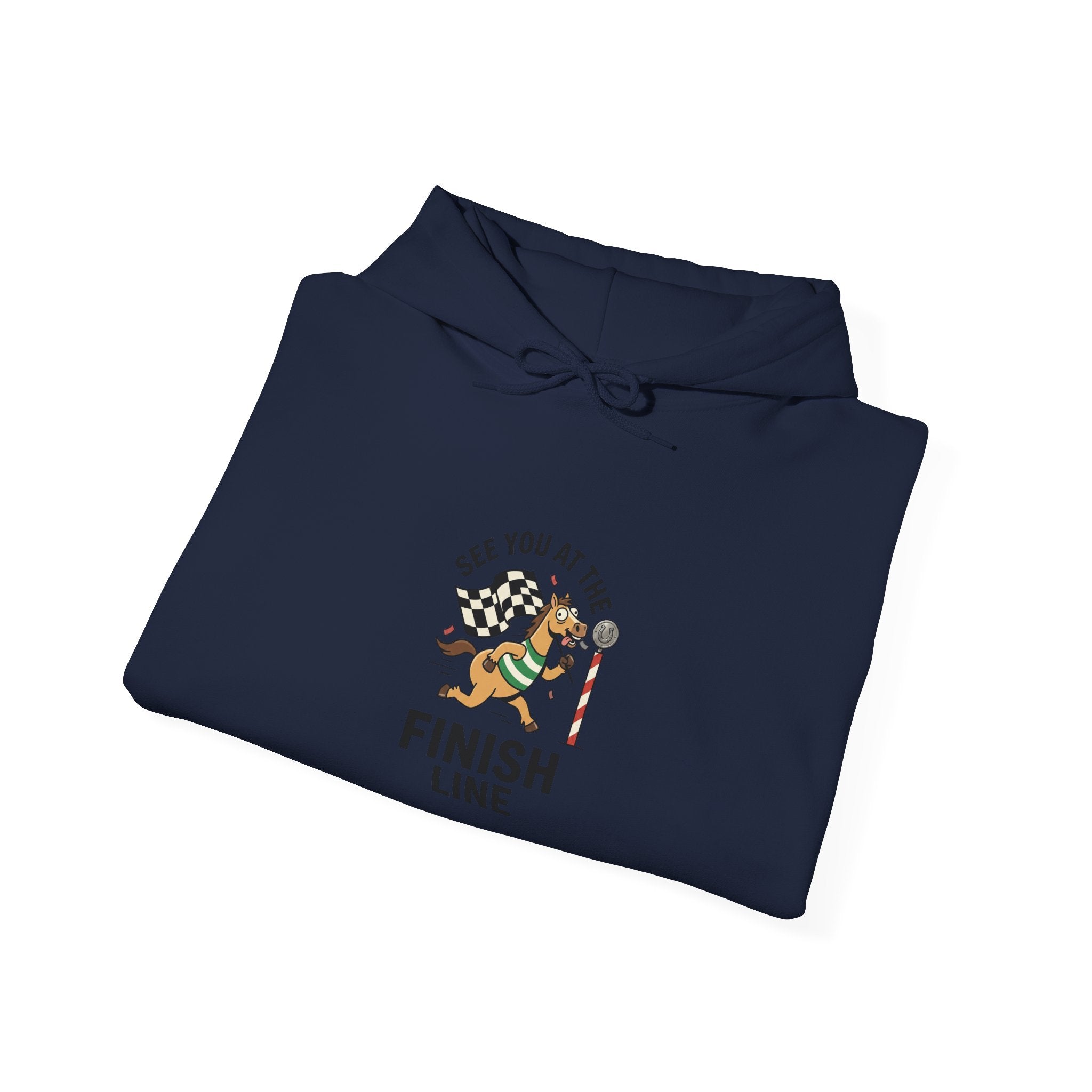 See You at the Finish Line Hoodie | Racing Horse Meme, Race Day Humor