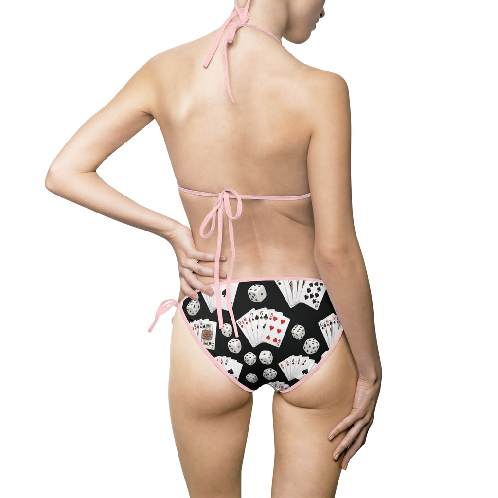 Women's Casino Themed Bikini Swimsuit