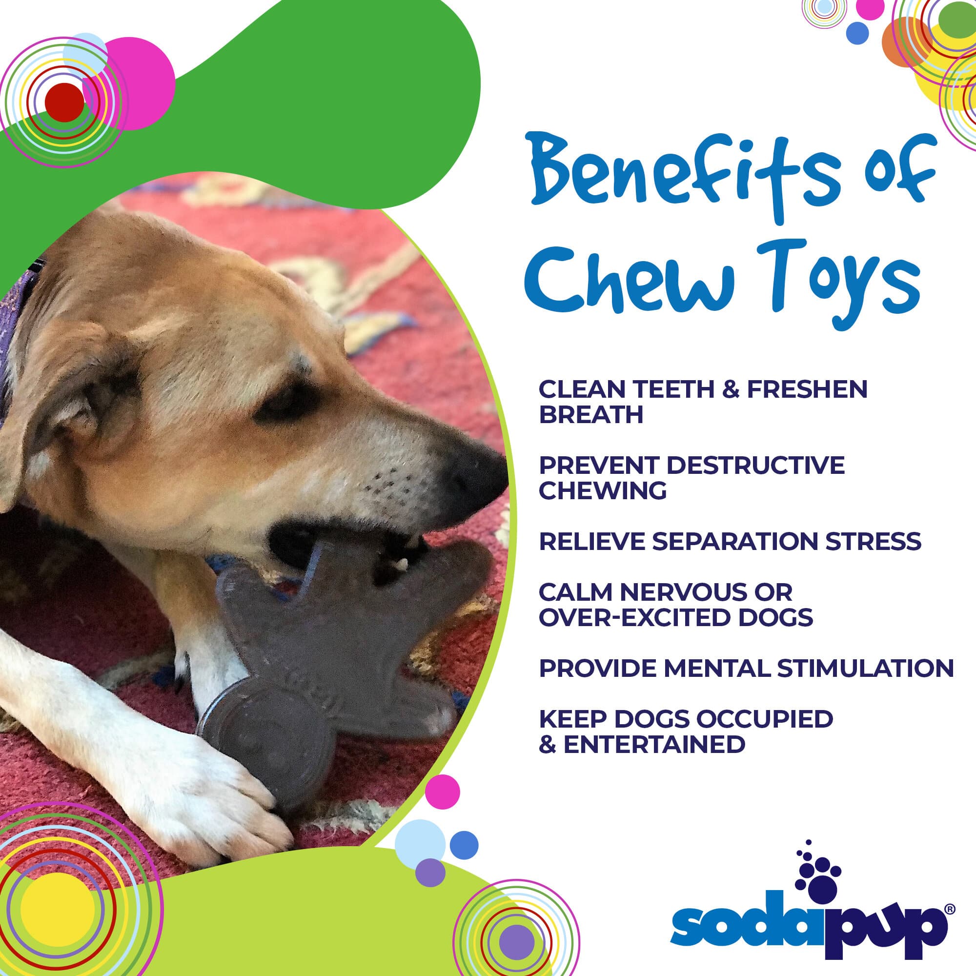 SodaPup Gingerbread Man Nylon Dog Chew Toy for Aggressive Chewers