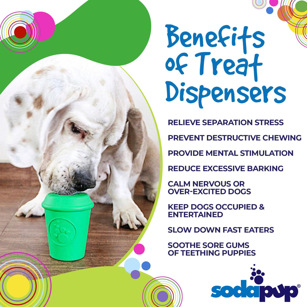 Coffee Cup Rubber Dog Chew Toy Treat Dispenser EDispenser