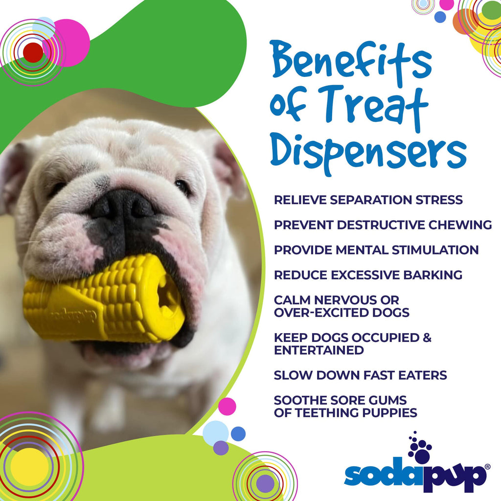 Corn On The Cob eDispenser Dog Toy Treat Dispenser Usa Made