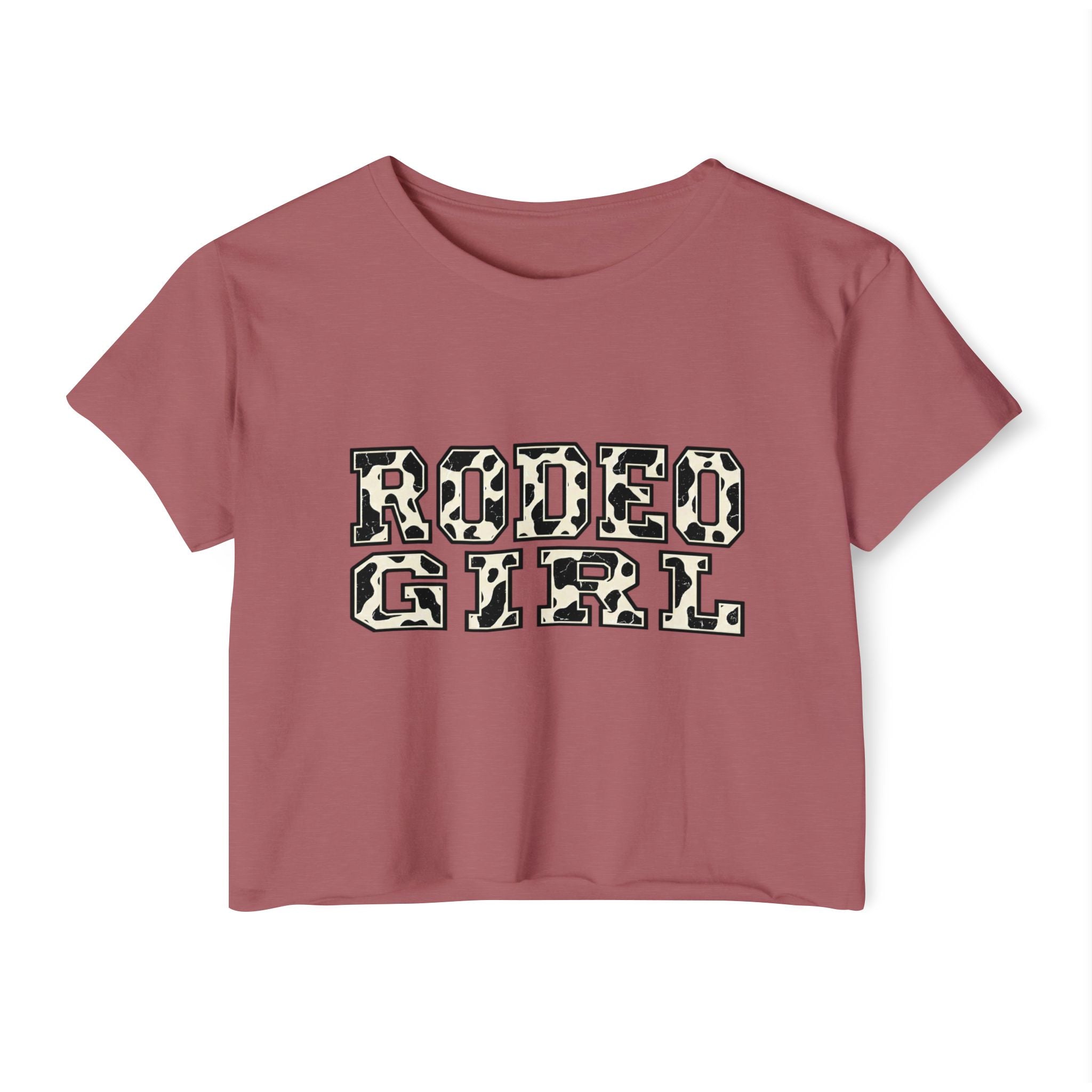 Rodeo Girl Crop Top — Western Cowgirl Festival Tee