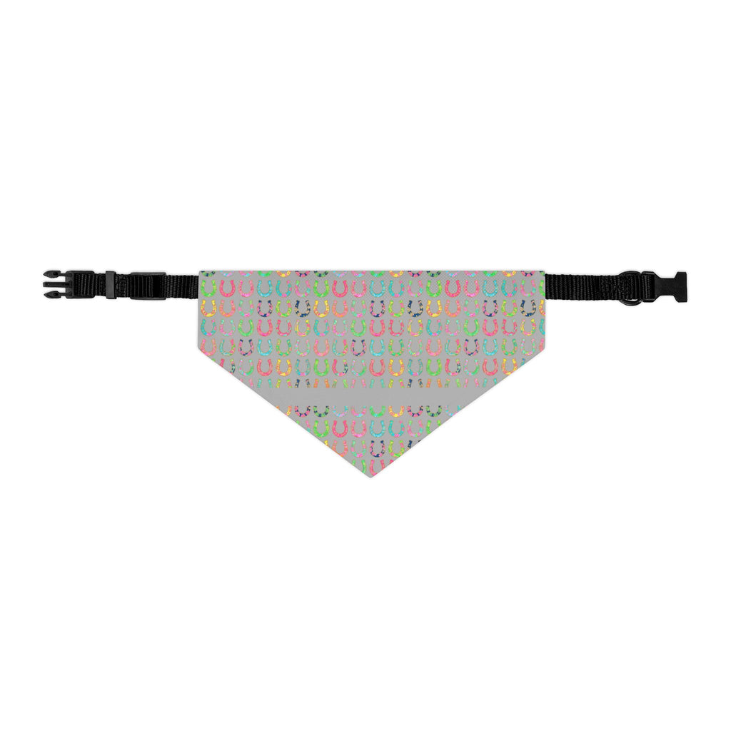 Pastel Horseshoe Bandana Collar for Dogs – Lucky Pet Scarf