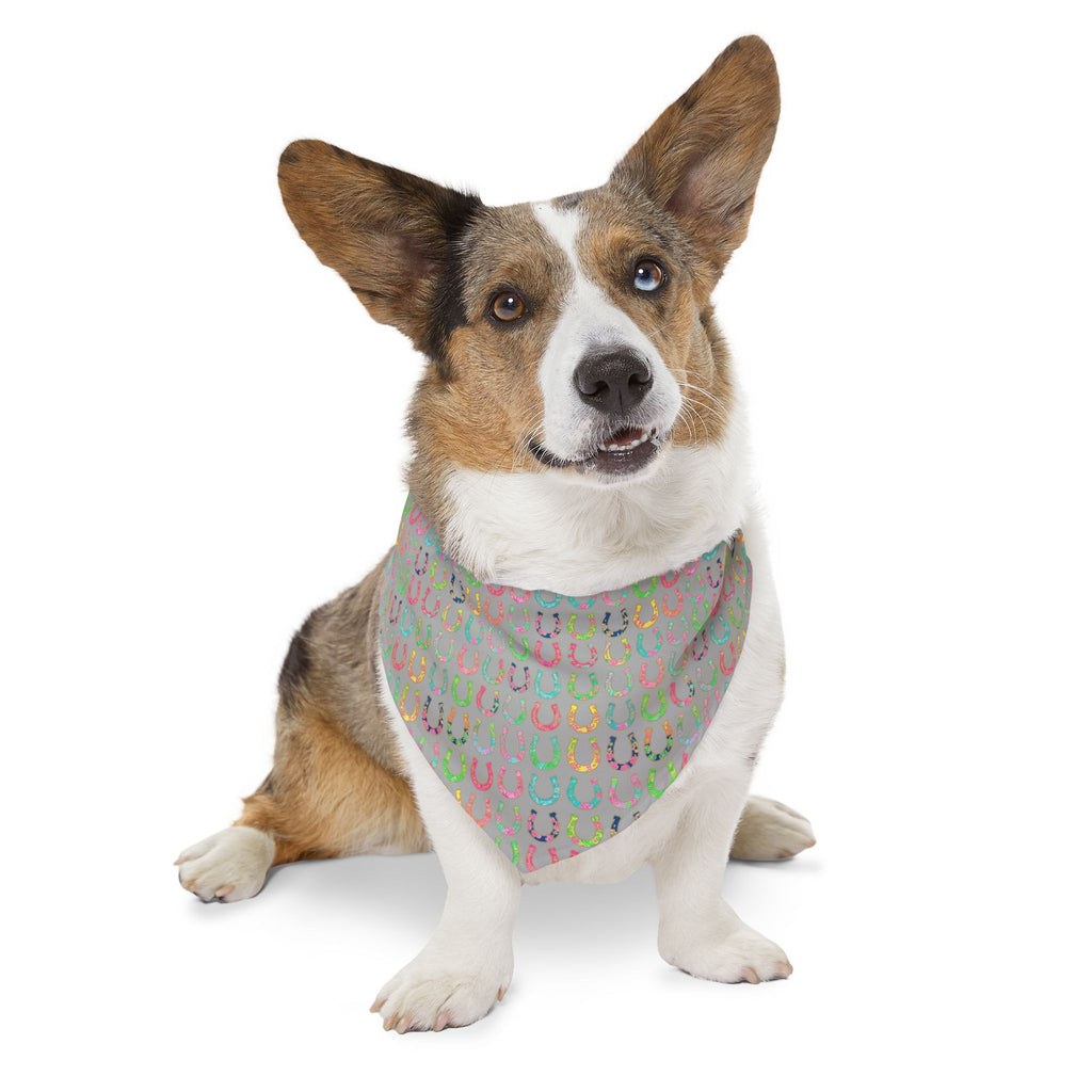 Pastel Horseshoe Bandana Collar for Dogs – Lucky Pet Scarf