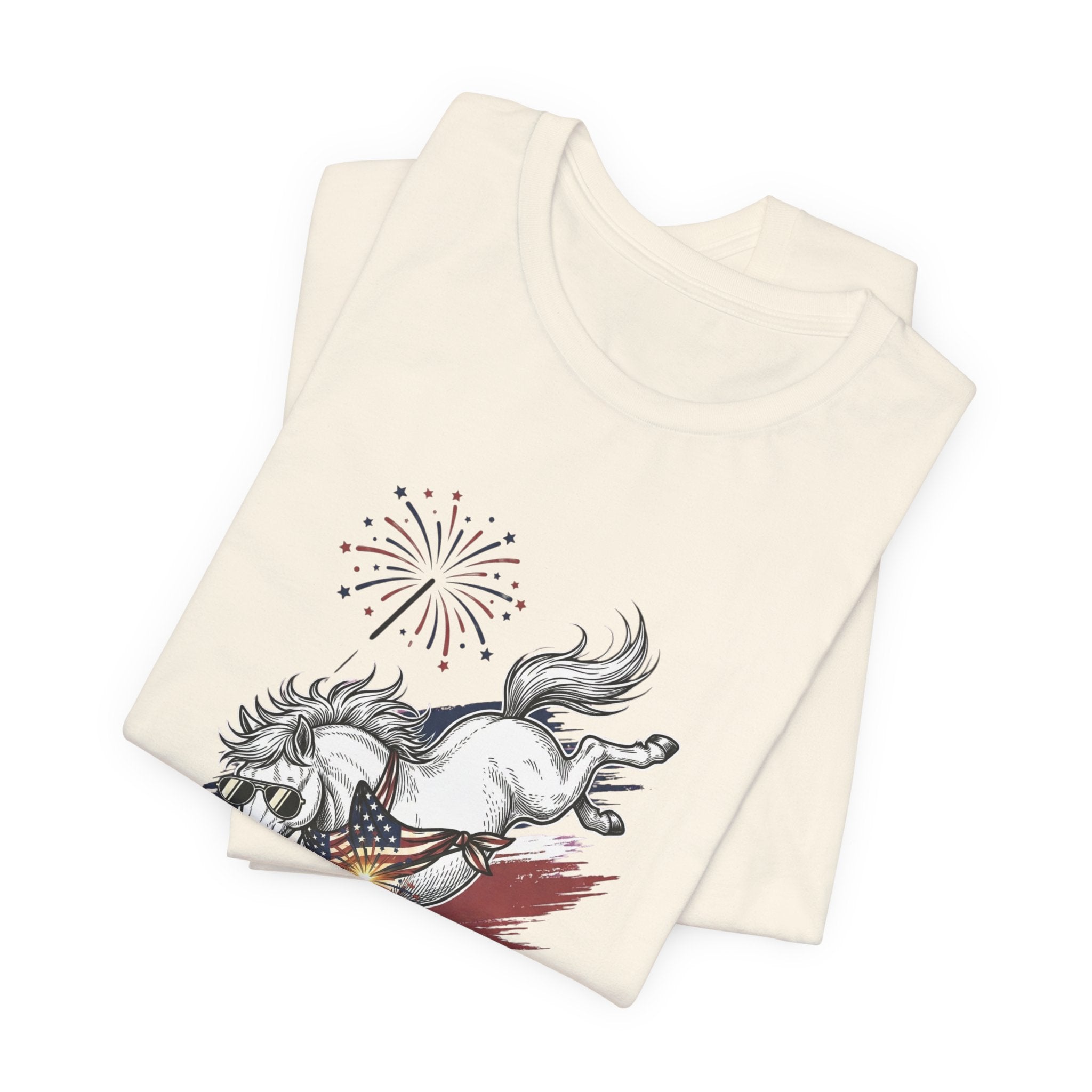 Feral but Free horse illustration Tee | edgy ironic mental health humor