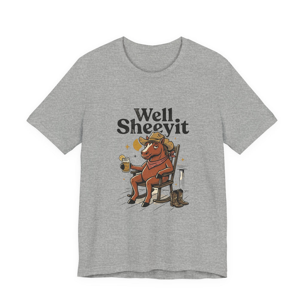 Well Sheeyit Horse Tee | Vintage Southern, Western Retro Distressed Graphic