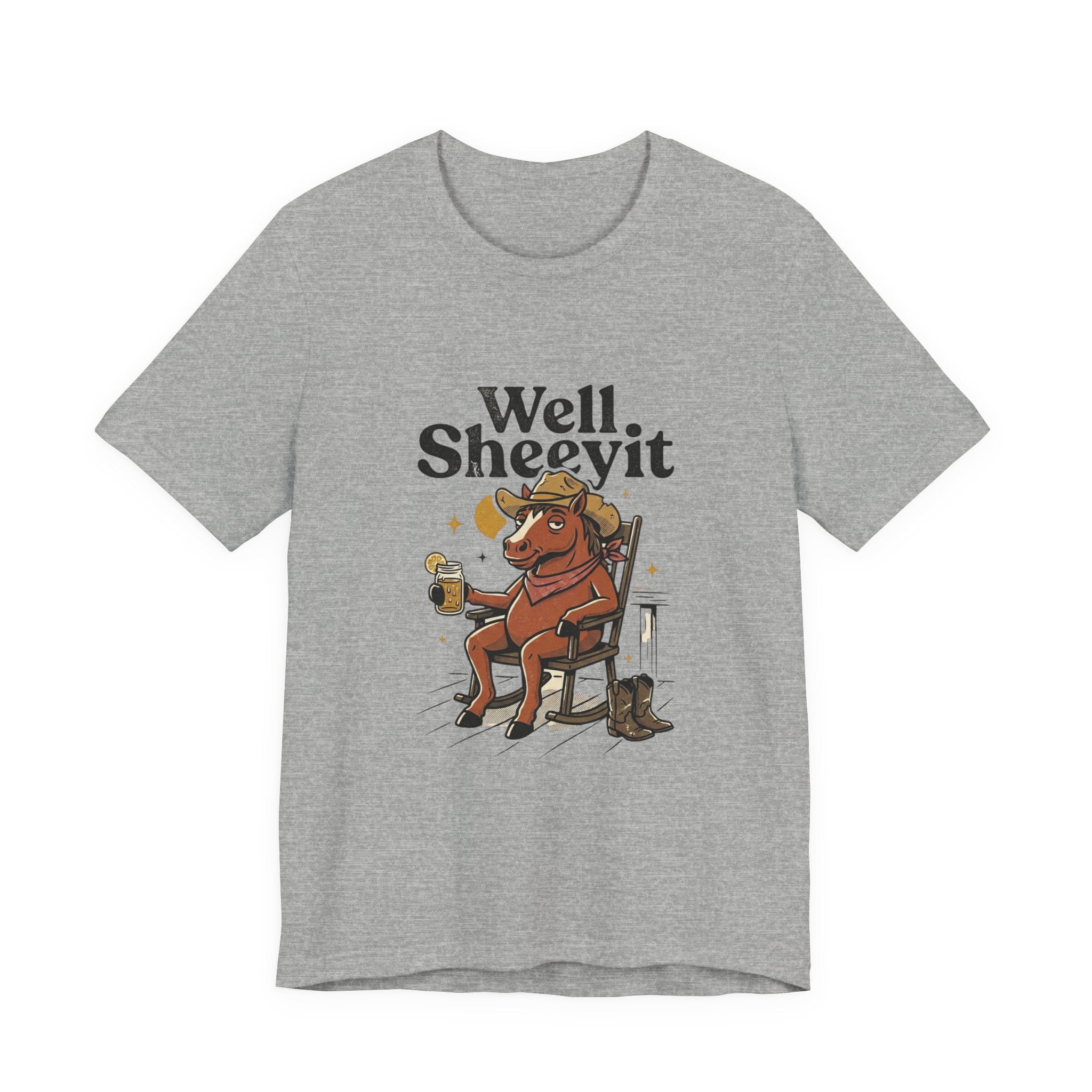 Well Sheeyit Horse Tee | Vintage Southern, Western Retro Distressed Graphic