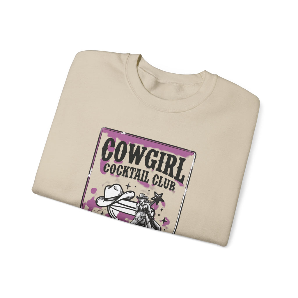 Cowgirl Cocktail Club Crewneck | Country Aesthetic, Western Graphic