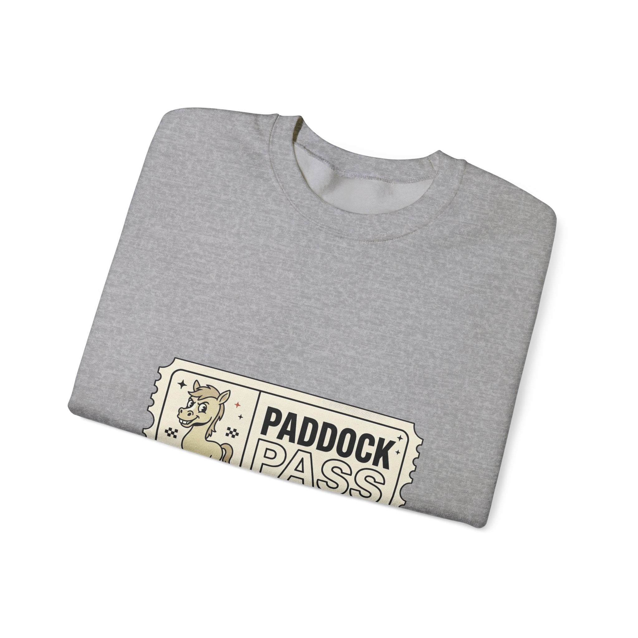 Paddock Pass Silly Horse Sweatshirt | Racing Meme, Fan