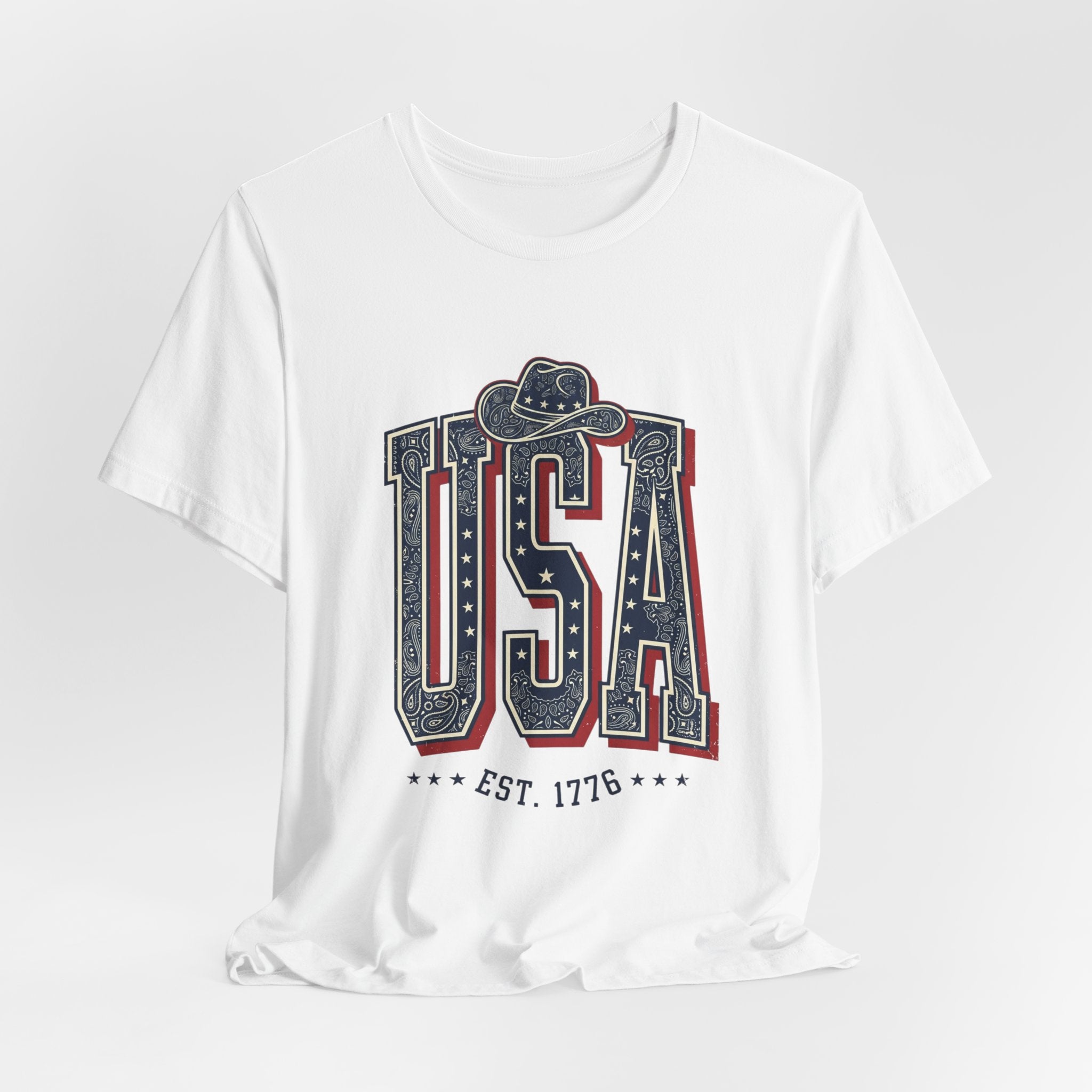 USA Vintage Americana Tee | 4th of July Patriotic Stars & Stripes