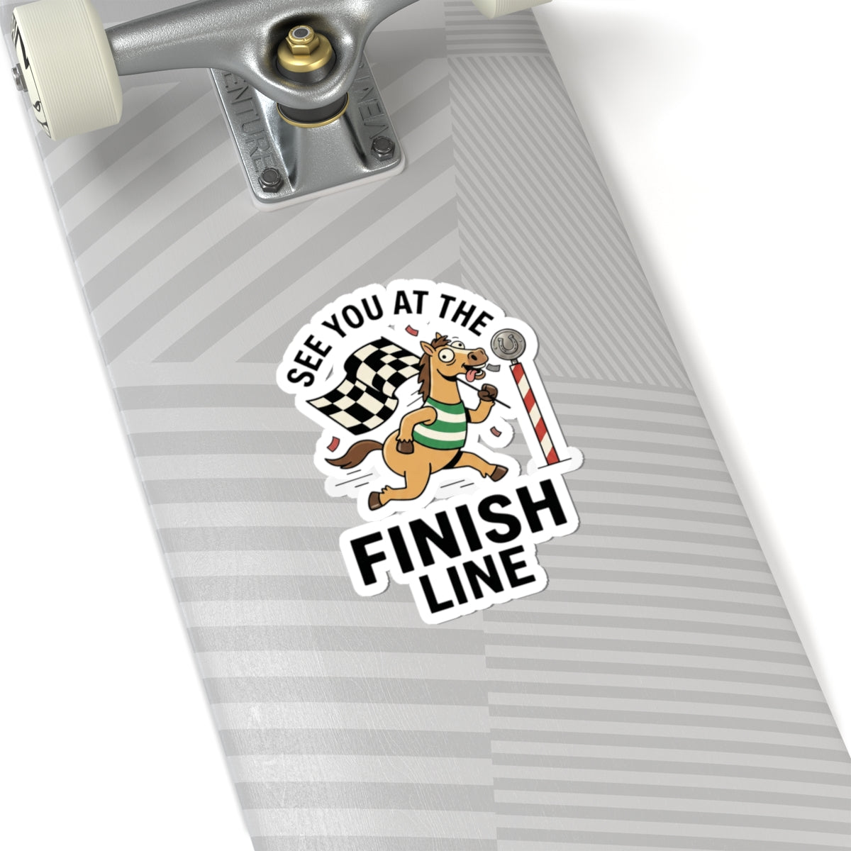 See You At The Finish Line Sticker | Racing Meme, Silly Horse