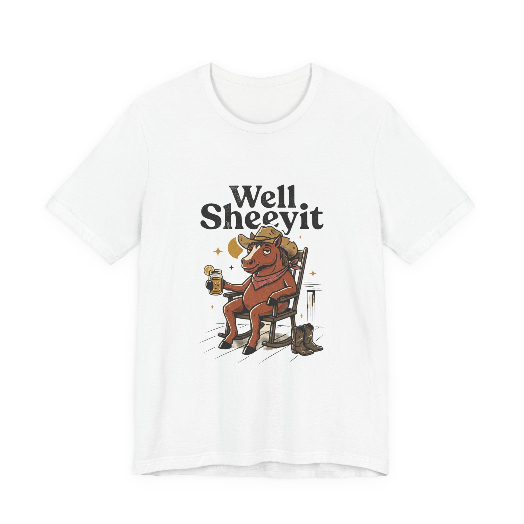 Well Sheeyit Horse Tee | Vintage Southern, Western Retro Distressed Graphic