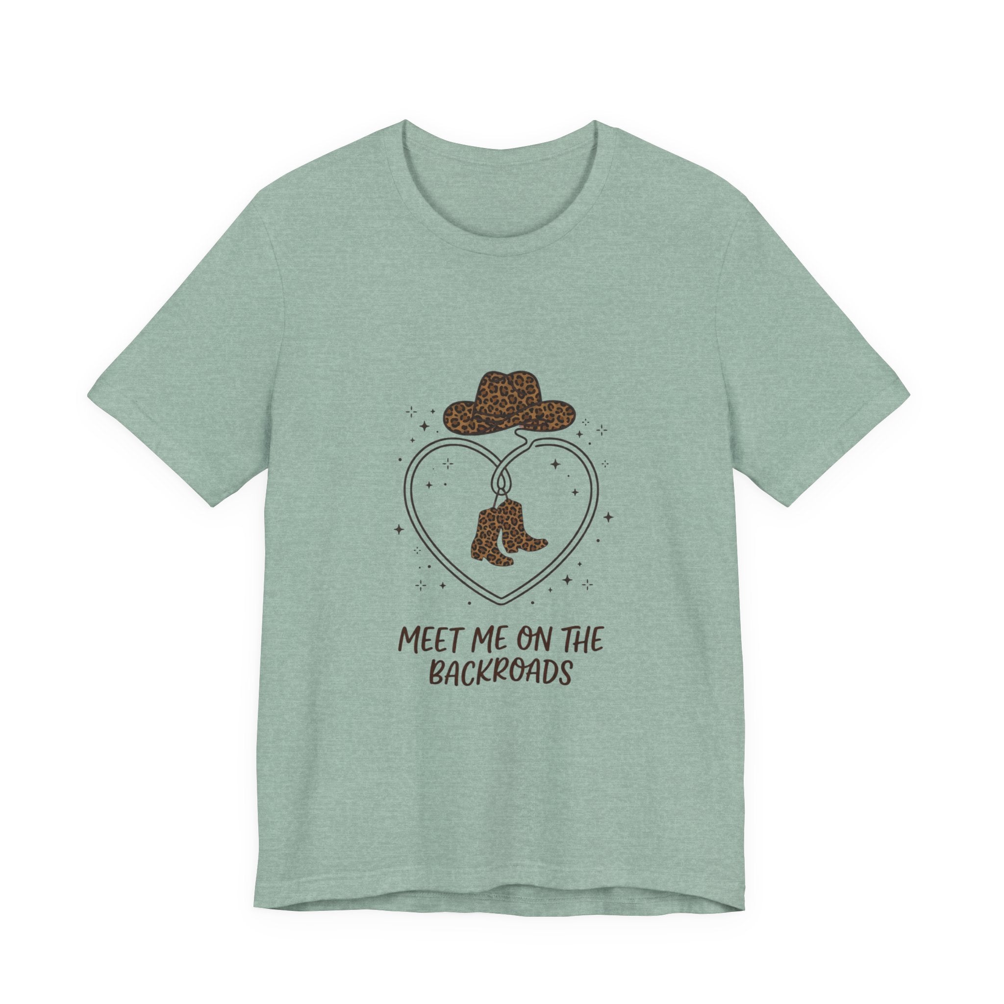 Meet Me on the Backroads T-Shirt | Country Aesthetic, Western Cowgirl Tee