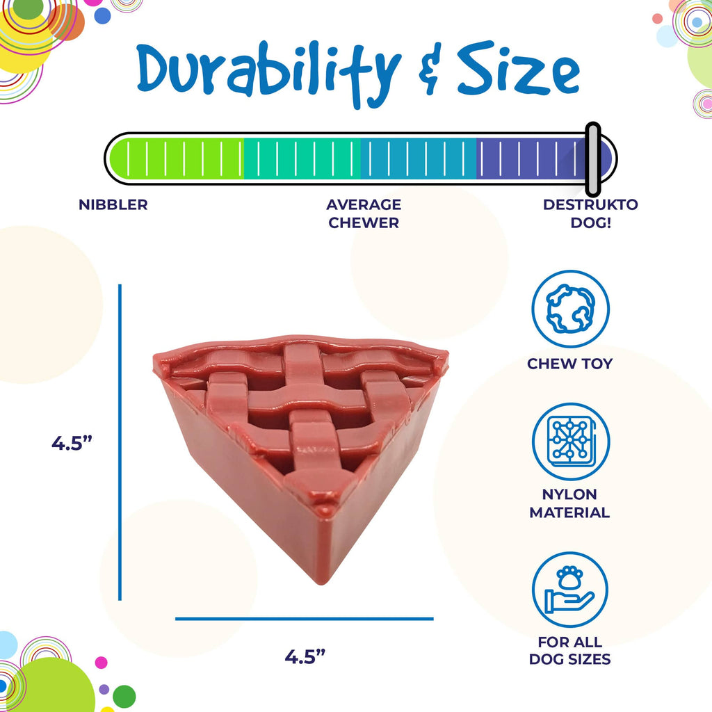 SodaPup Cherry Pie eChew Nylon Dog Chew Toy for Aggressive Chewers