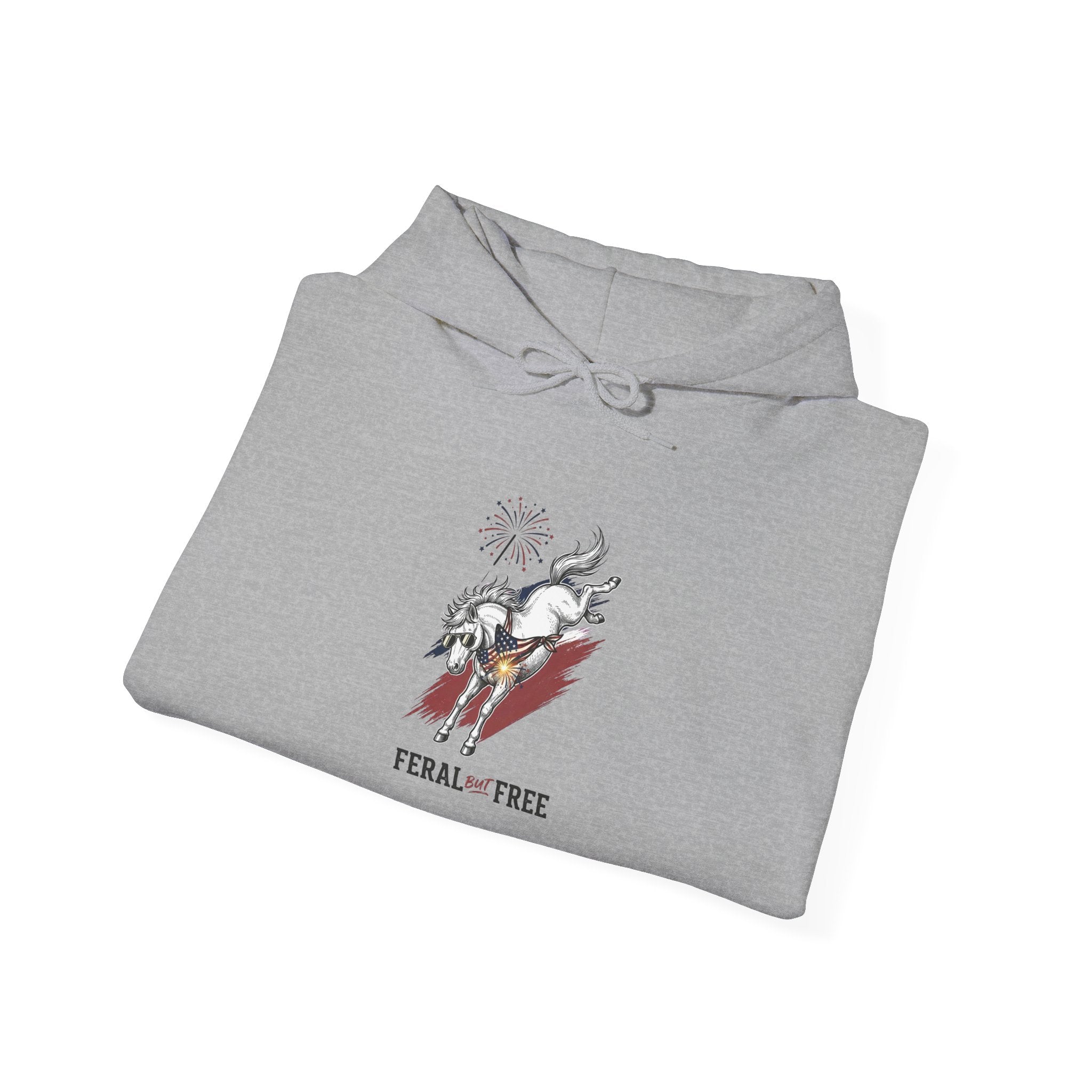 Feral but Free hoodie | Witty self-deprecating mental exhaustion sweatshirt