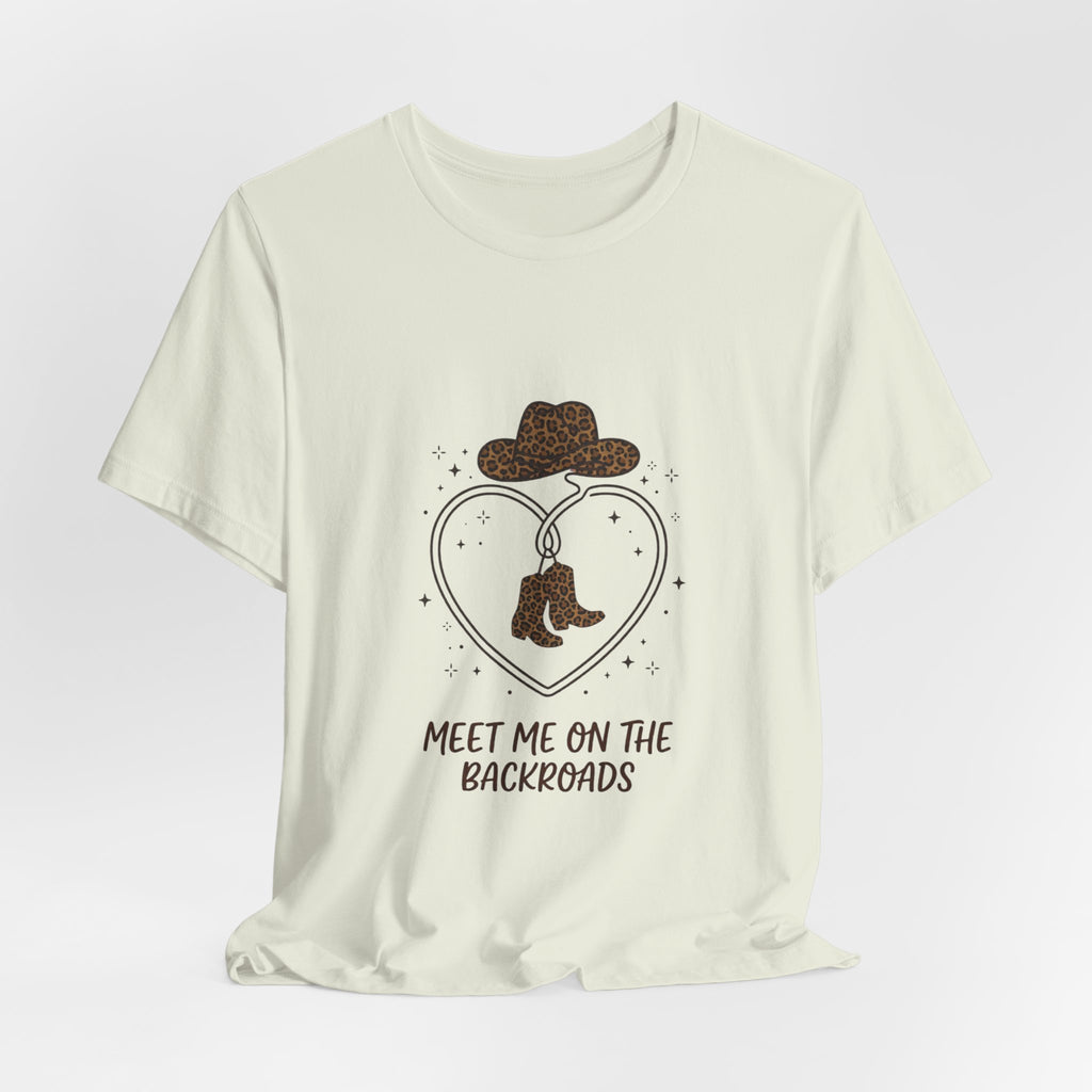 Meet Me on the Backroads T-Shirt | Country Aesthetic, Western Cowgirl Tee