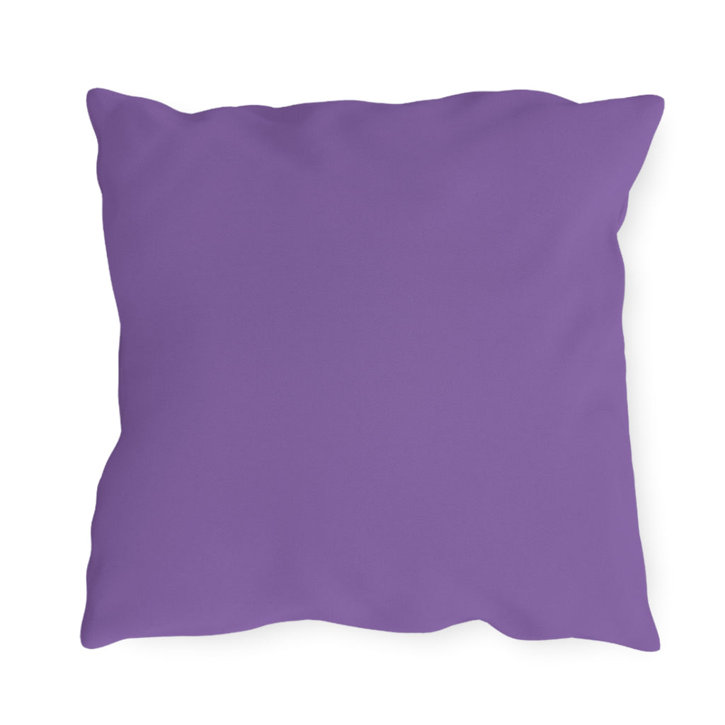 Horse in Lavender Field Outdoor Pillow  Floral Farmhouse Patio Decor