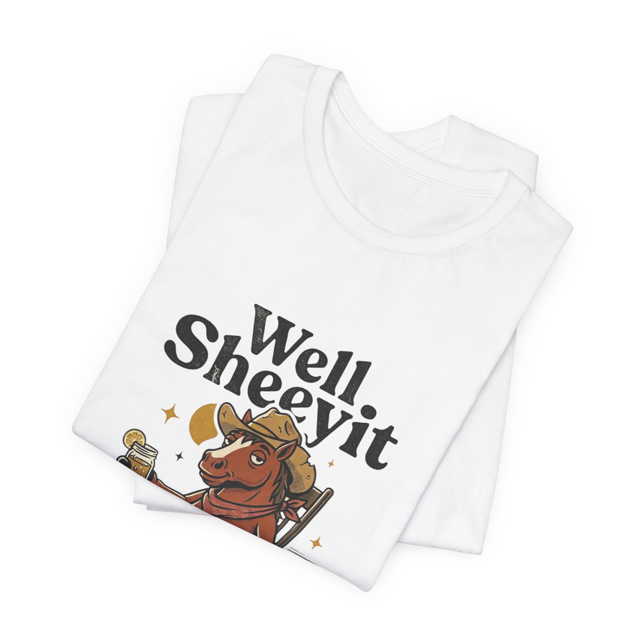 Well Sheeyit Horse Tee | Vintage Southern, Western Retro Distressed Graphic