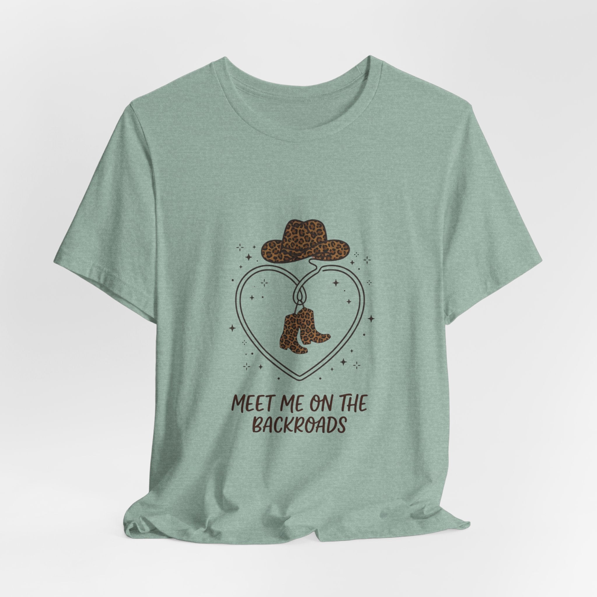 Meet Me on the Backroads T-Shirt | Country Aesthetic, Western Cowgirl Tee