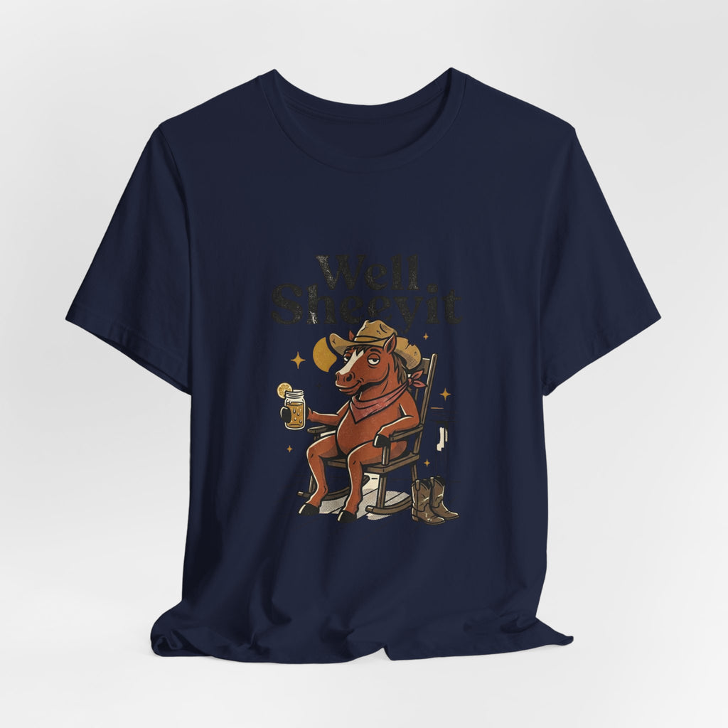 Well Sheeyit Horse Tee | Vintage Southern, Western Retro Distressed Graphic