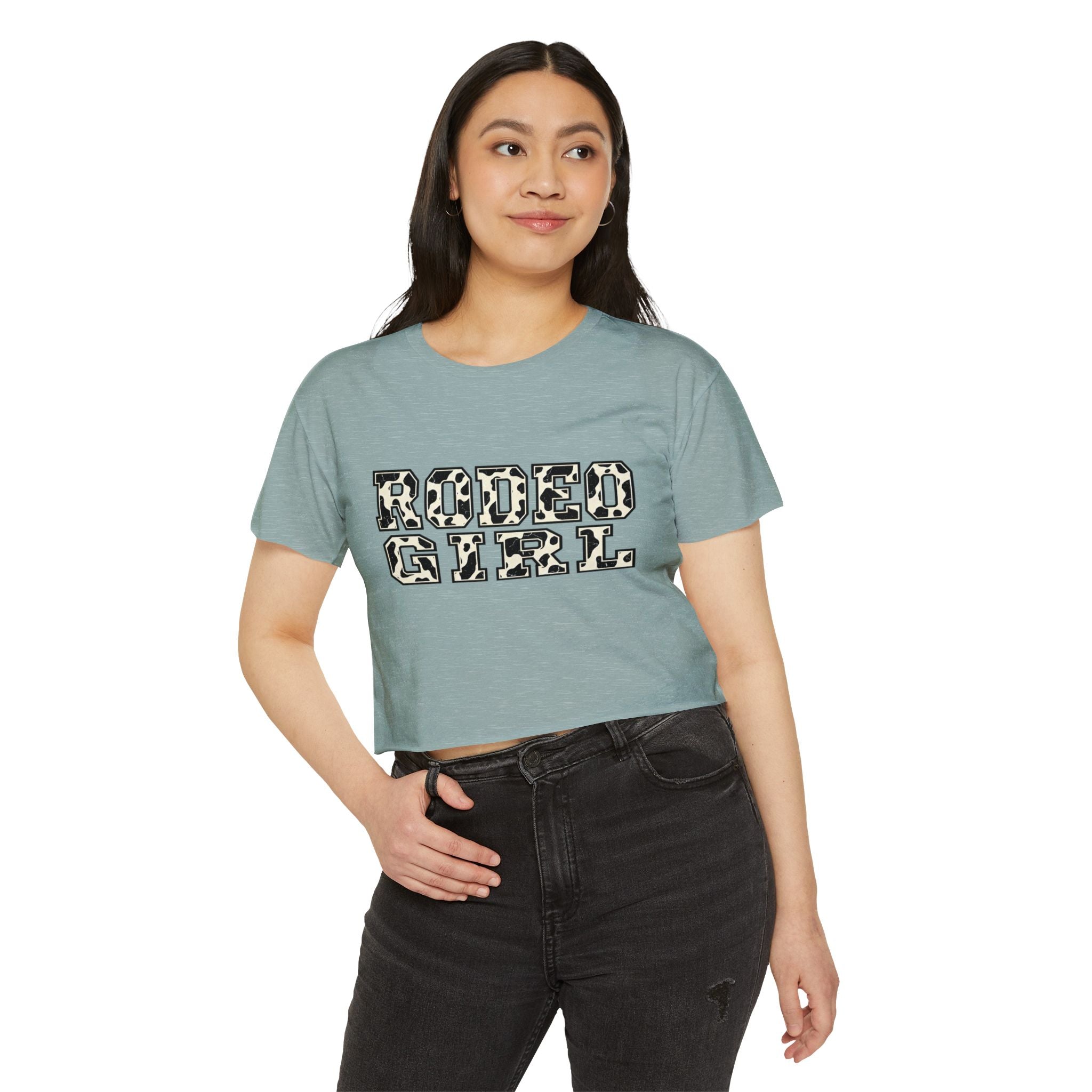 Rodeo Girl Crop Top — Western Cowgirl Festival Tee
