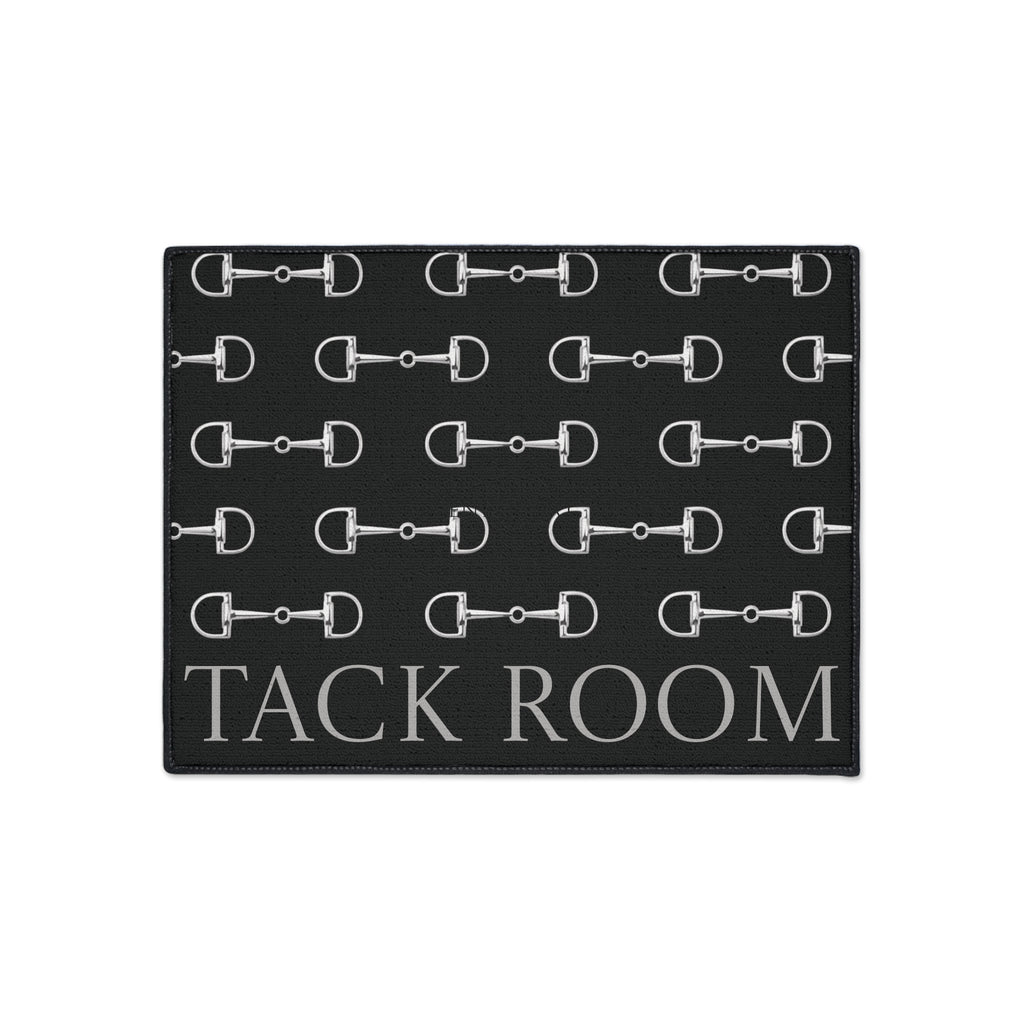 Tack Room Heavy-Duty Floor Mat – Equestrian Bit Pattern Welcome Rug
