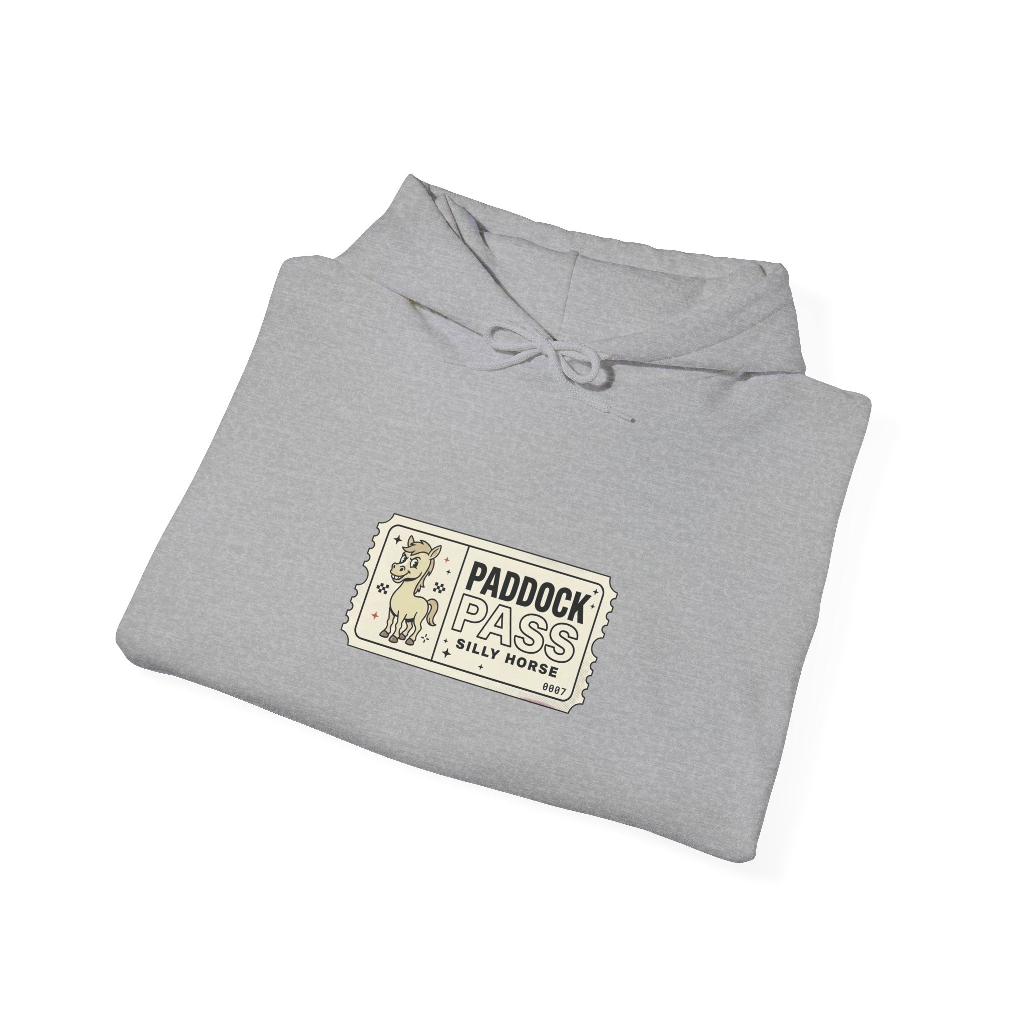 Racing Silly Horse Paddock Pass Hoodie | Meme Race-Day Fan Apparel