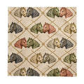 Earth Tone Equestrian Horse Head Tablecloth