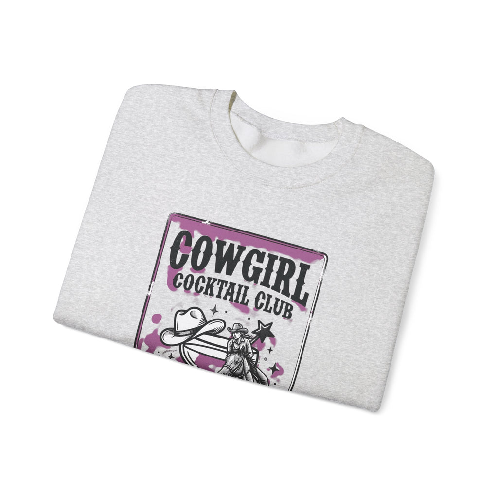 Cowgirl Cocktail Club Crewneck | Country Aesthetic, Western Graphic