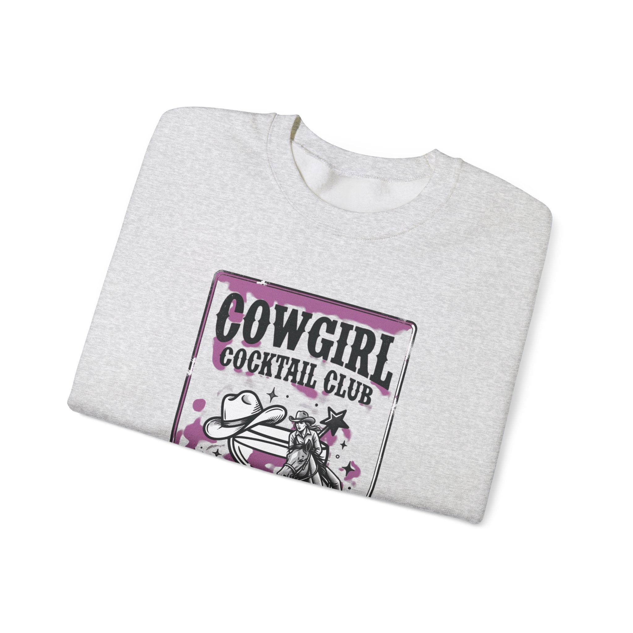 Cowgirl Cocktail Club Crewneck | Country Aesthetic, Western Graphic