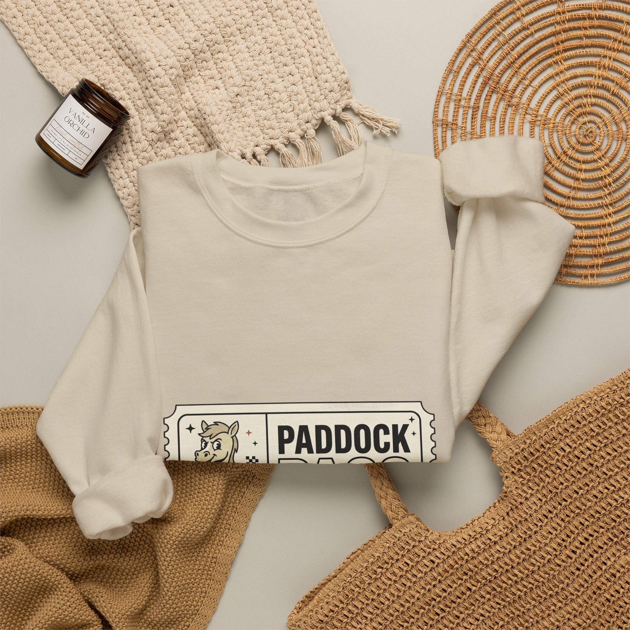 Paddock Pass Silly Horse Sweatshirt | Racing Meme, Fan