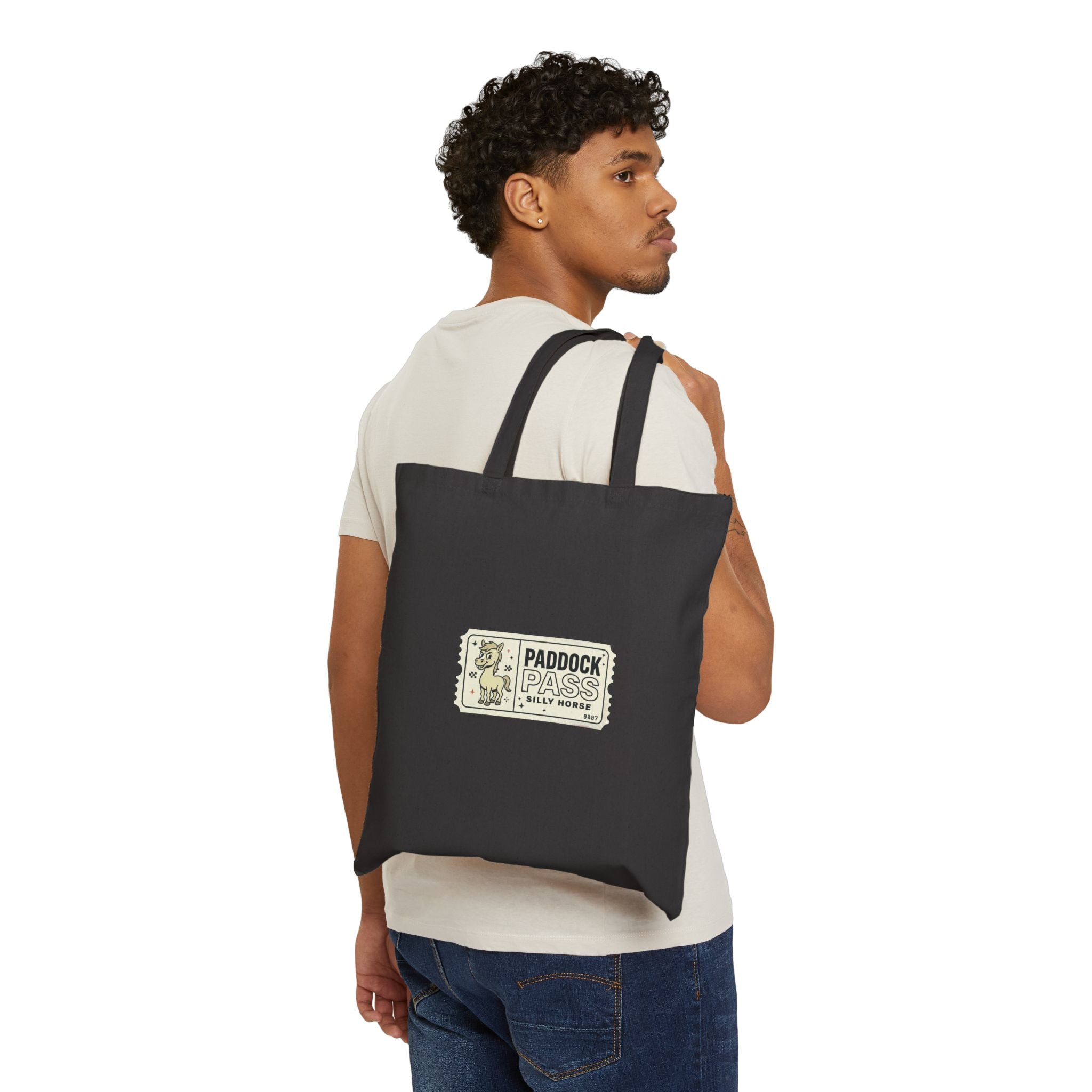 Paddock Pass Silly Horse Tote | Racing Meme, Weekend Race Day