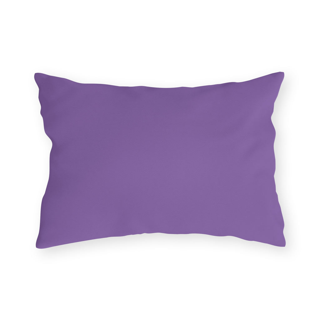 Horse in Lavender Field Outdoor Pillow  Floral Farmhouse Patio Decor