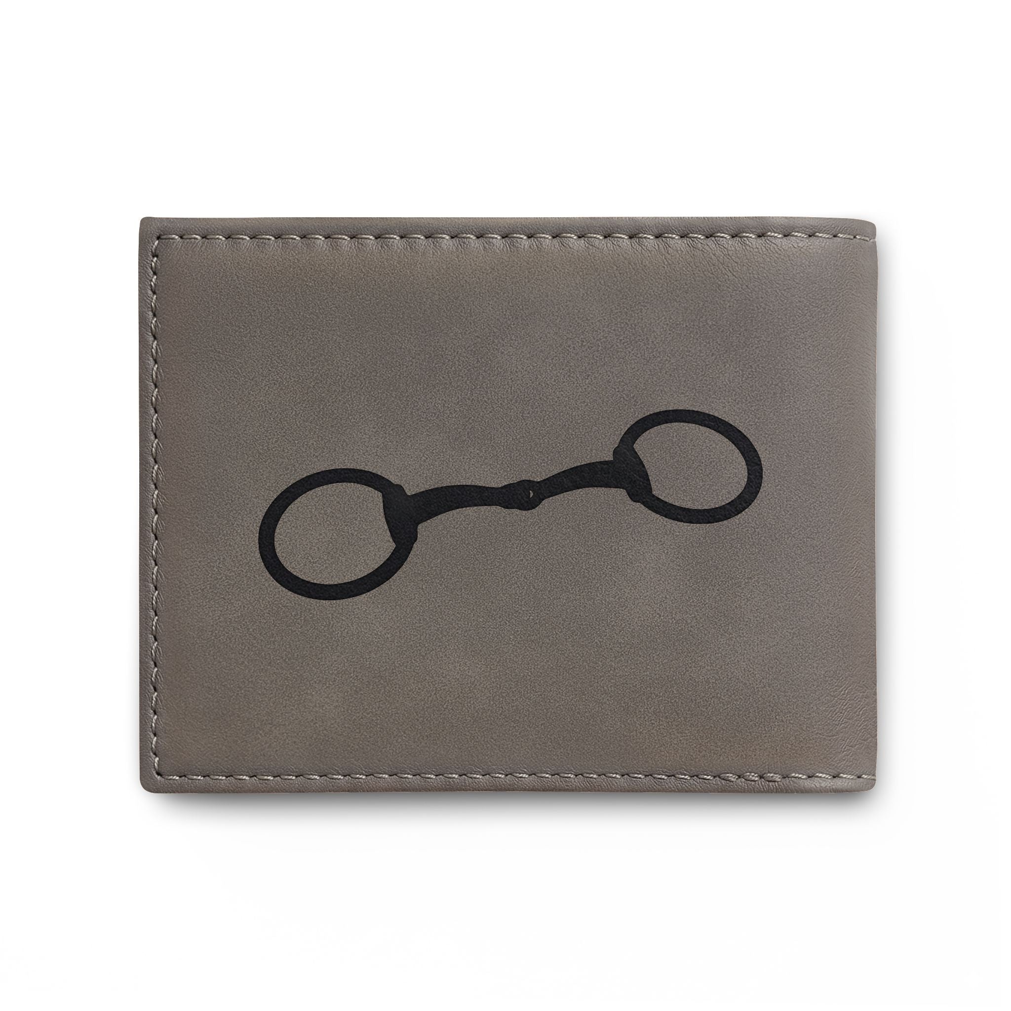 Equestrian Bit Leather Bi-Fold Wallet