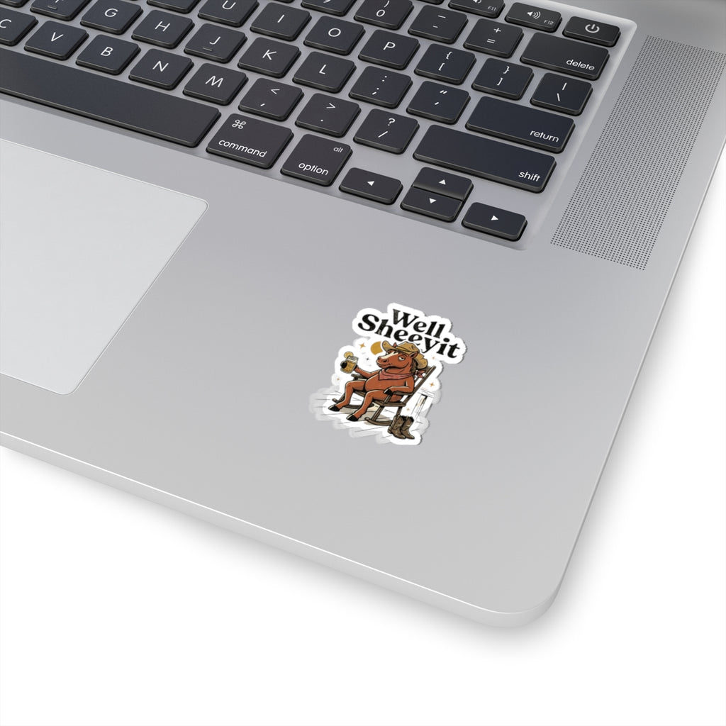 Well Sheeyit Horse Sticker | Vintage Southern, Retro Western, Distressed