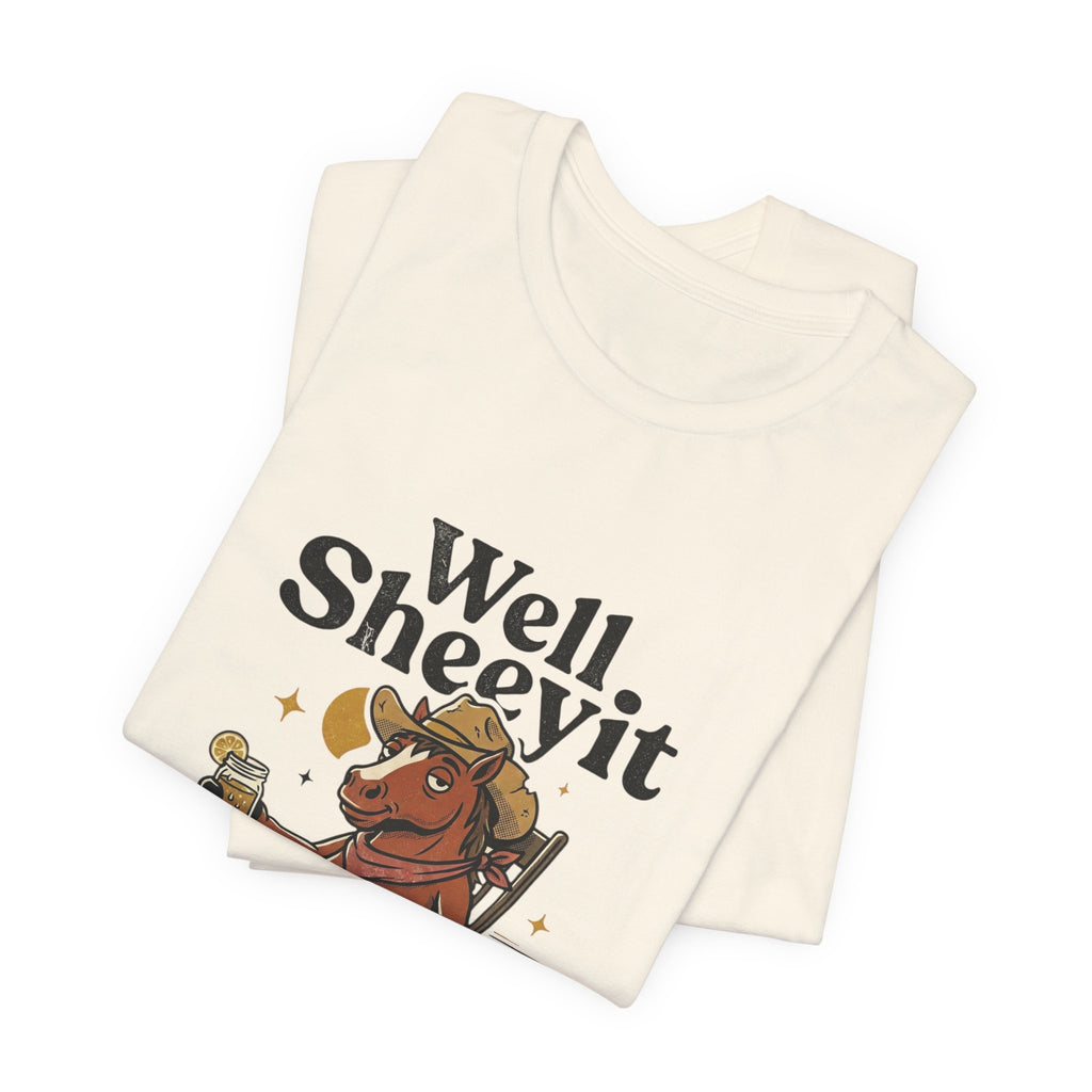 Well Sheeyit Horse Tee | Vintage Southern, Western Retro Distressed Graphic