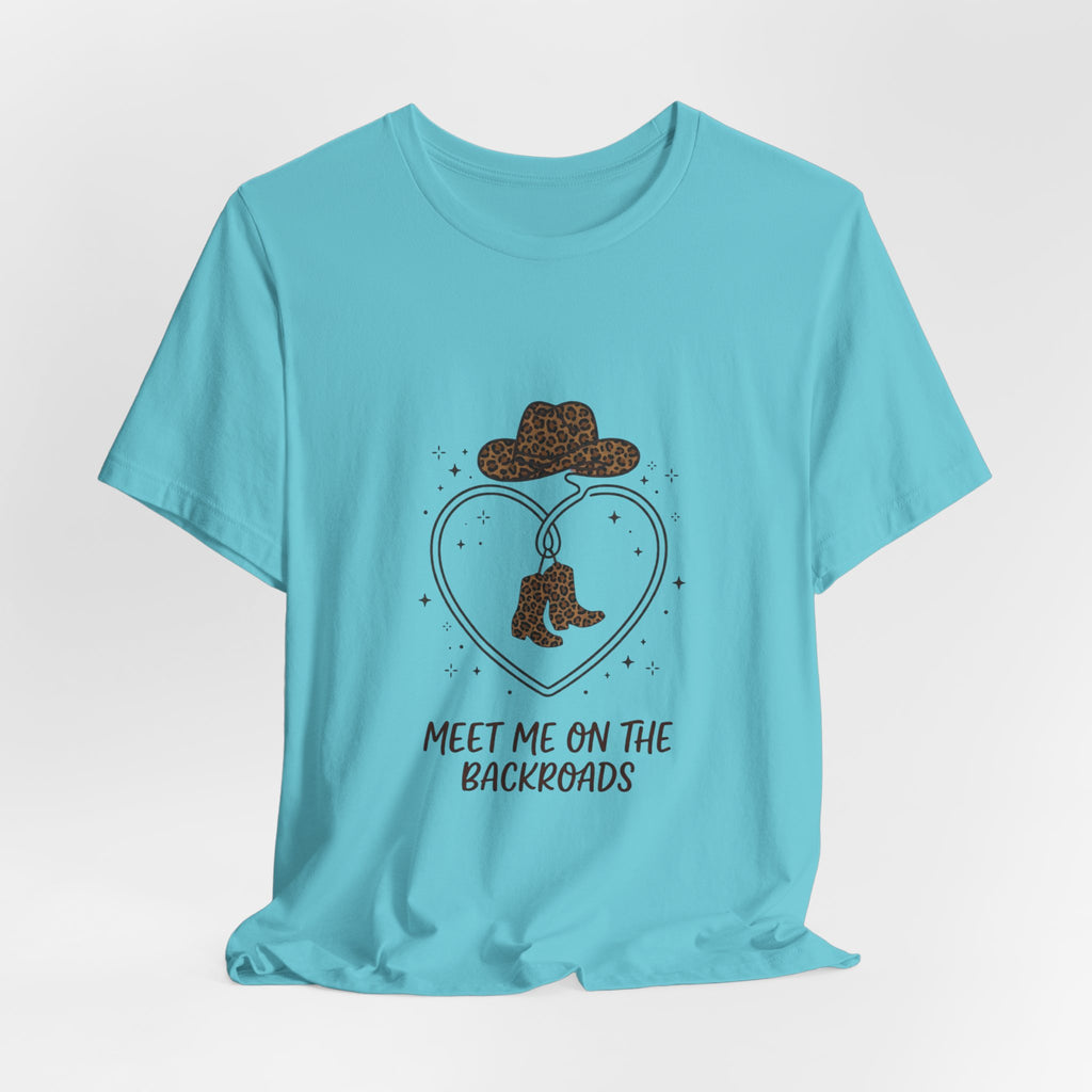 Meet Me on the Backroads T-Shirt | Country Aesthetic, Western Cowgirl Tee