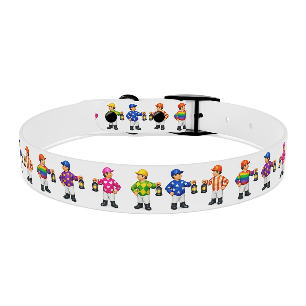 Comical lawn jockey waterproof dog collar