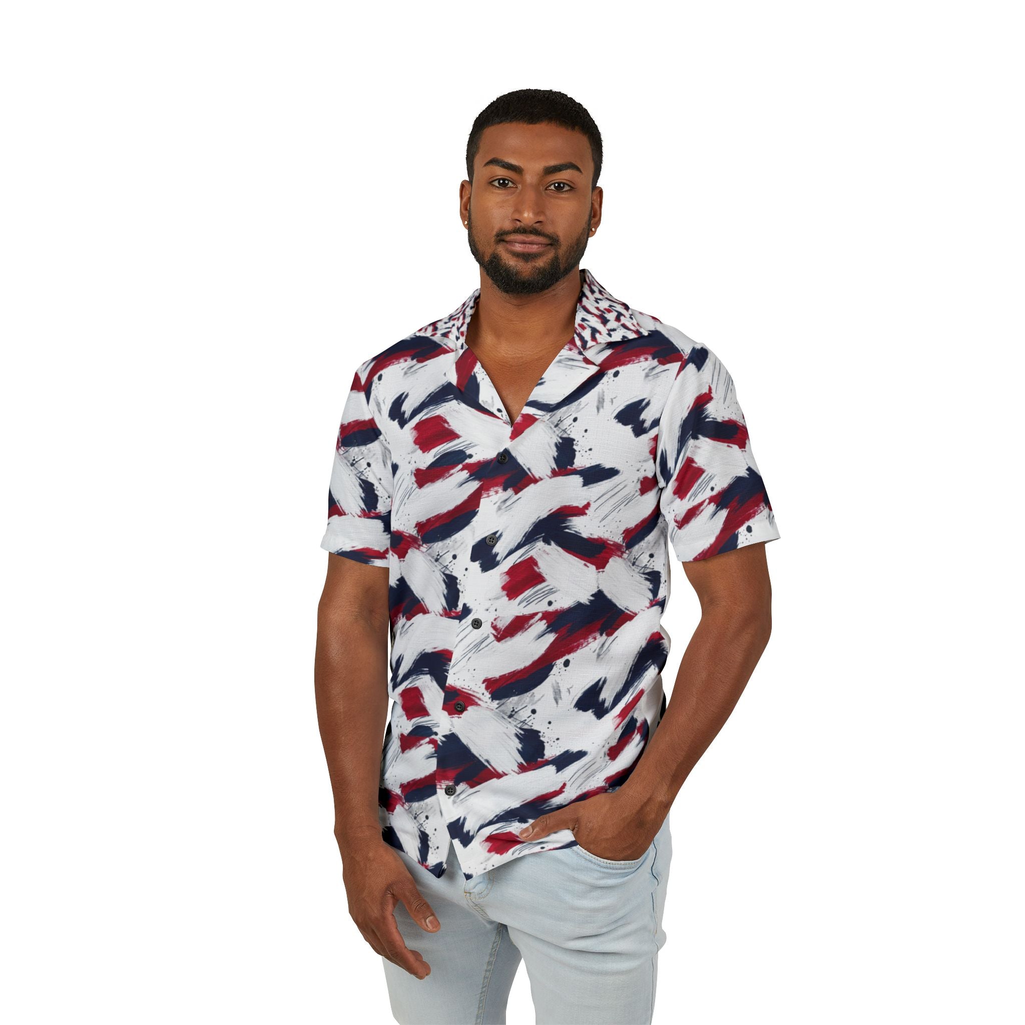 USA 250th Anniversary Button Down Shirt — Patriotic Men’s Camp Shirt (Est. 1776–2026)