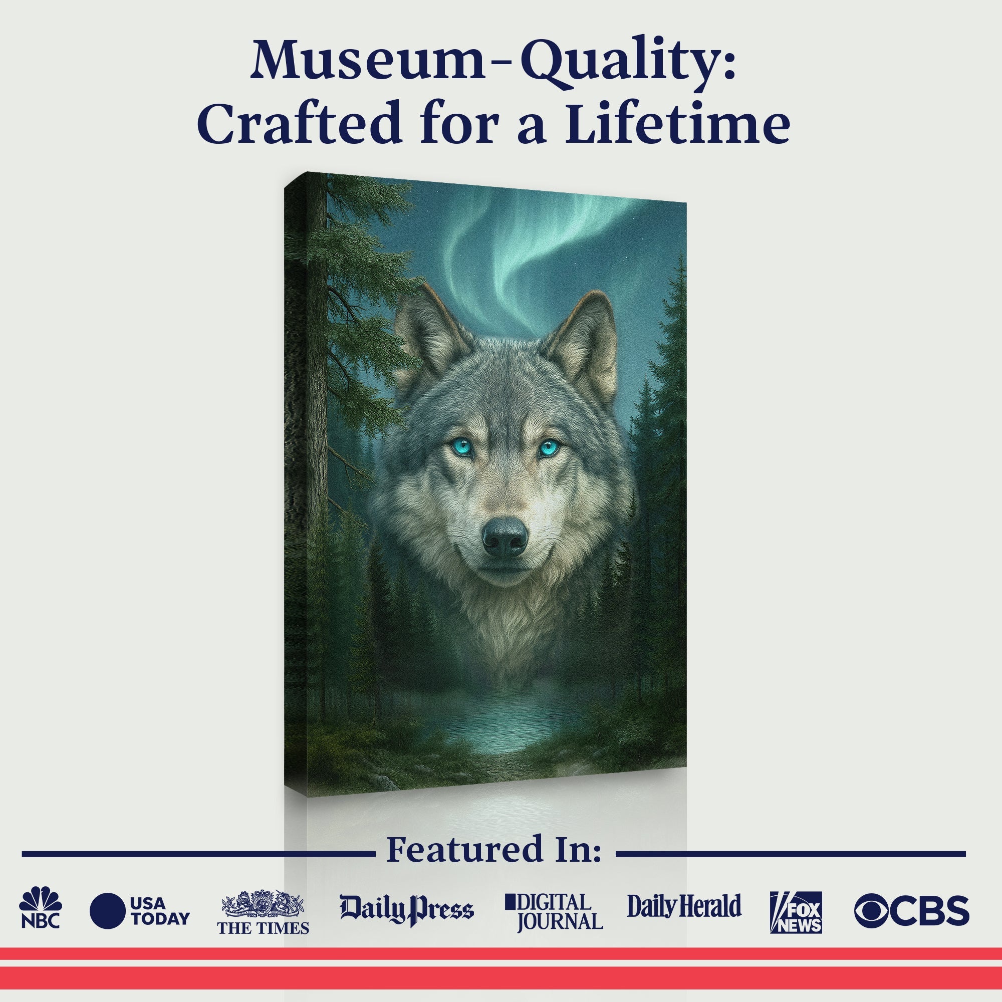 Wolf Northern Symphony Wall Art